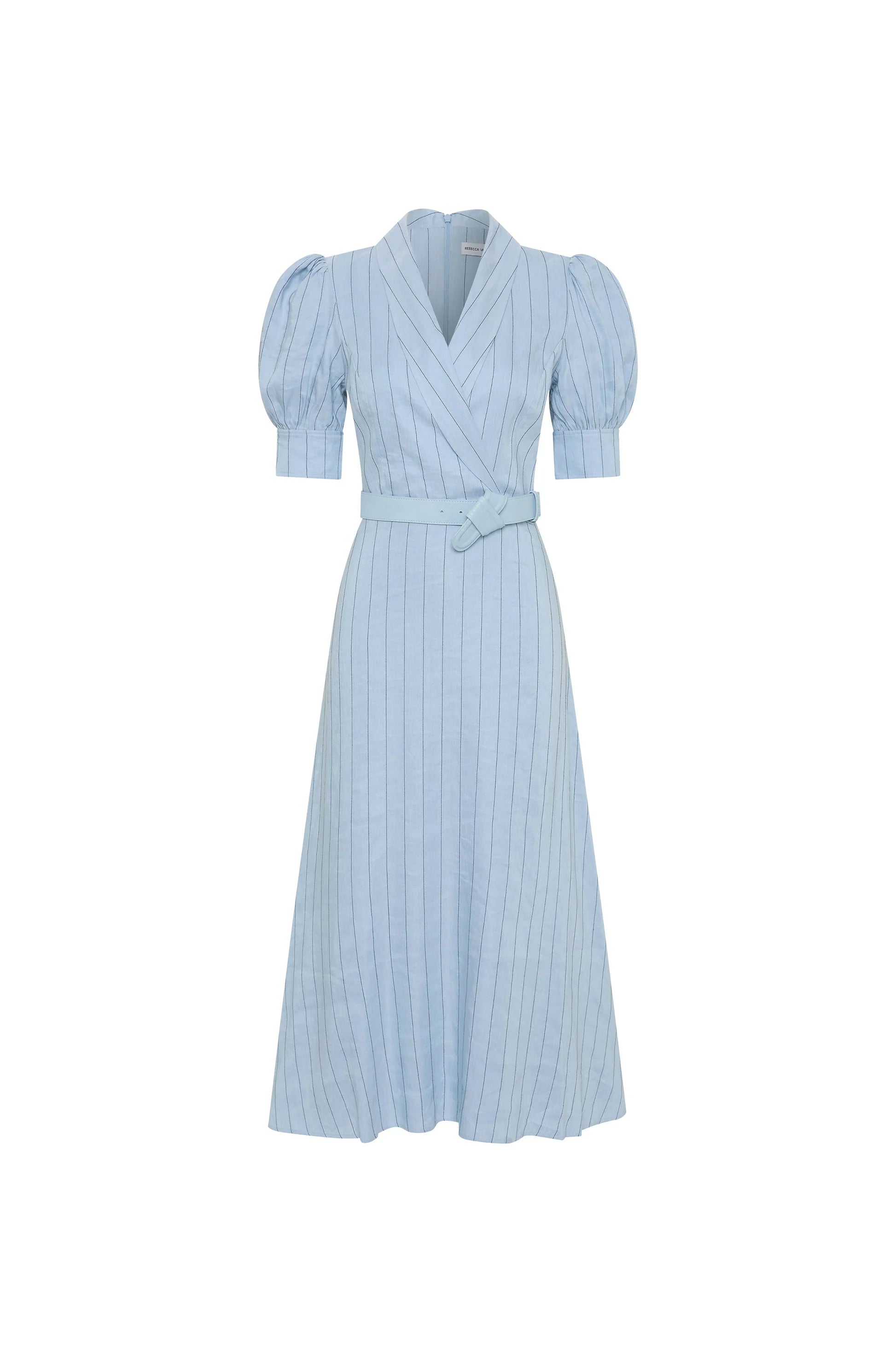 Re1530 Striped Midi Dress