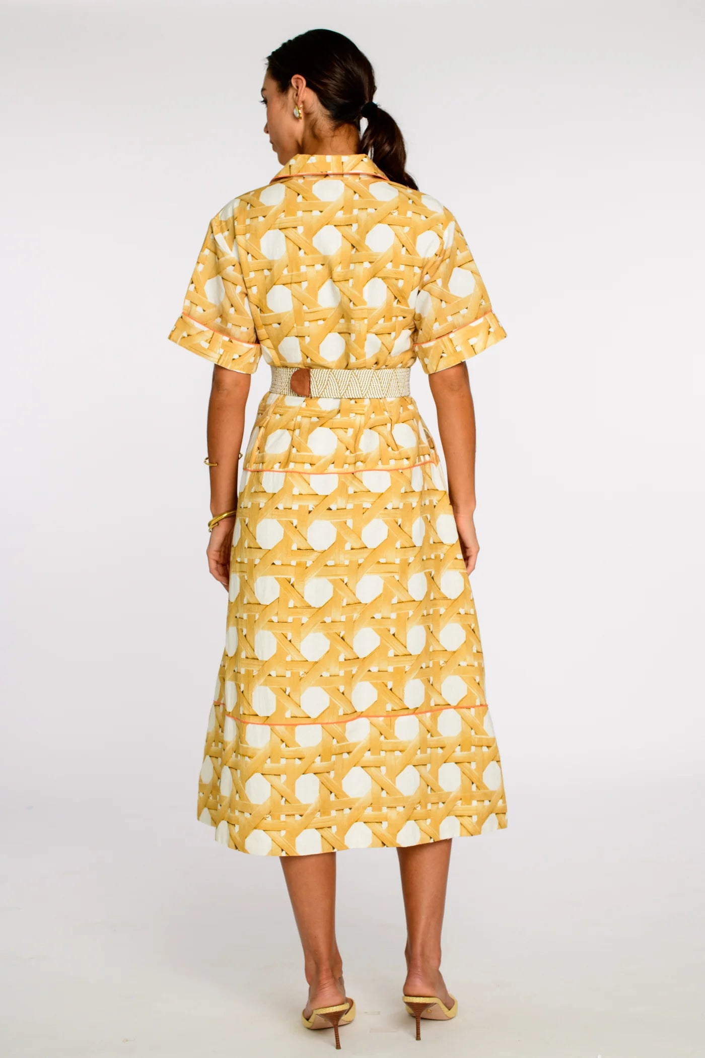El8914 Wicker Midi Dress