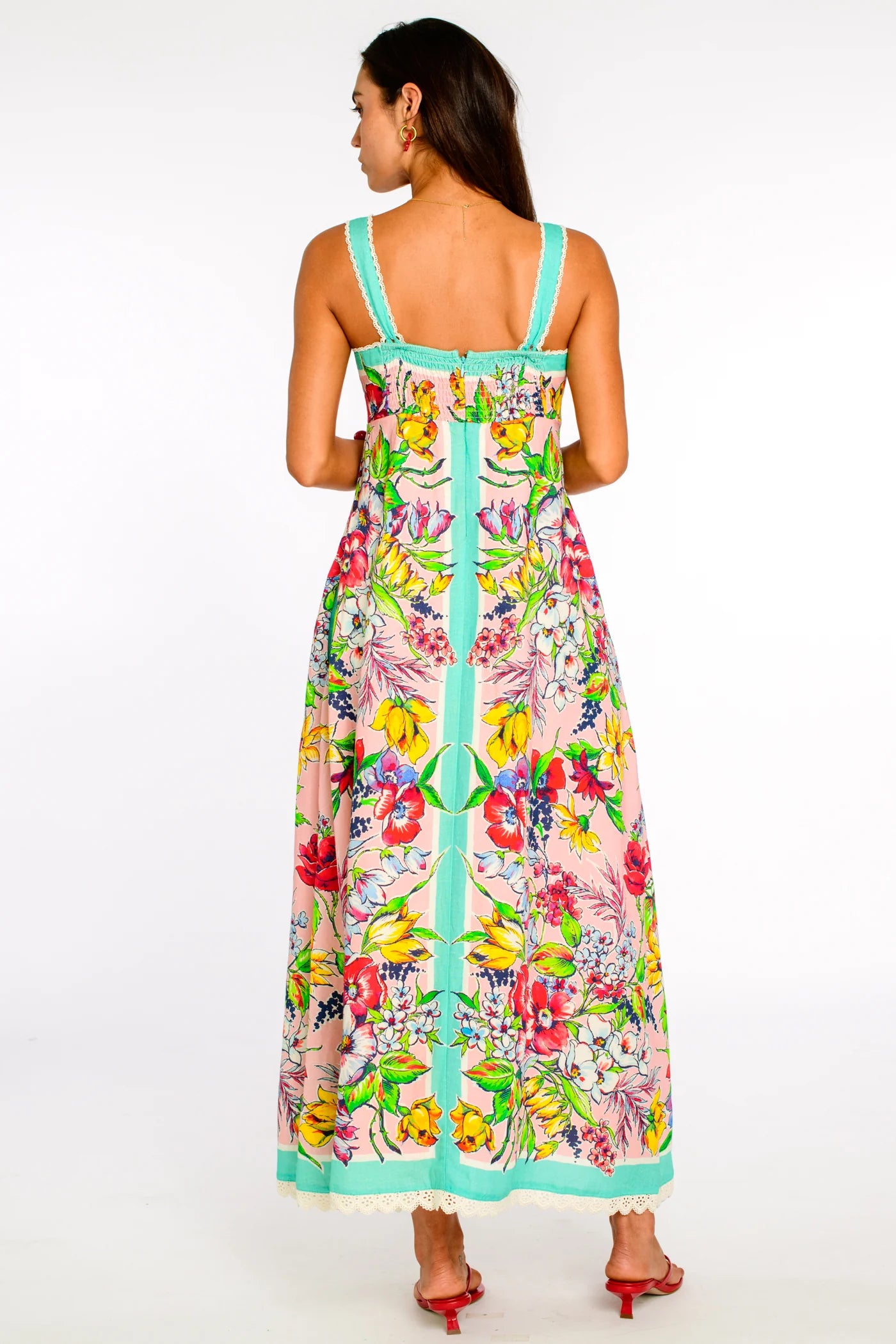 El179306 Floral Print Maxi