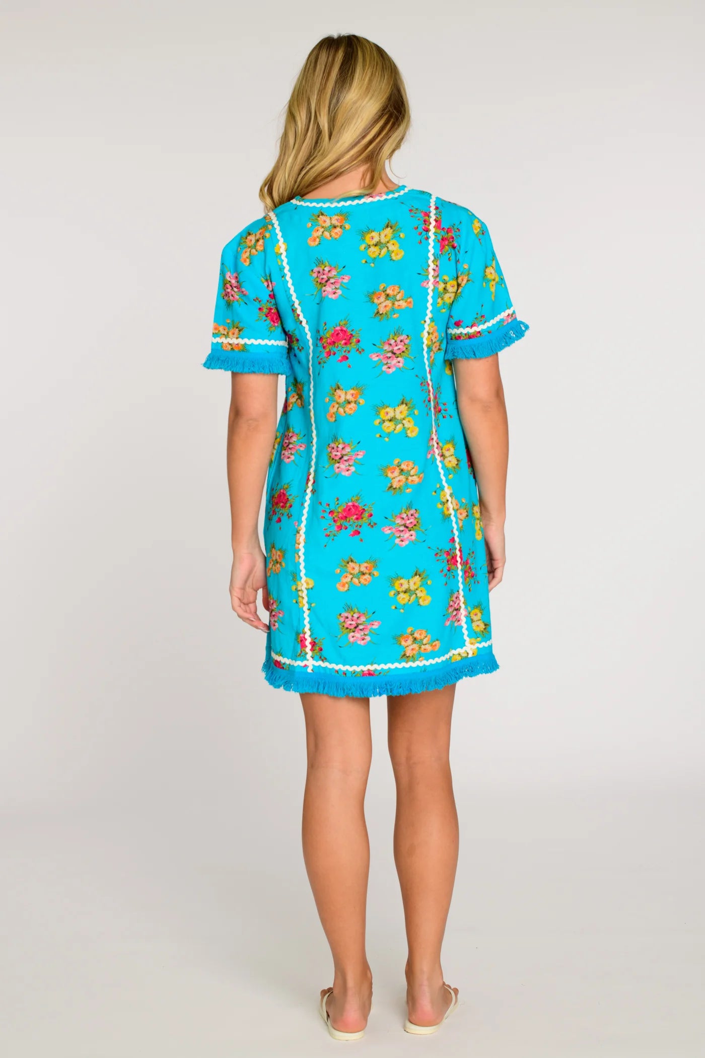 El1127274 Aqua Bouquet Dress