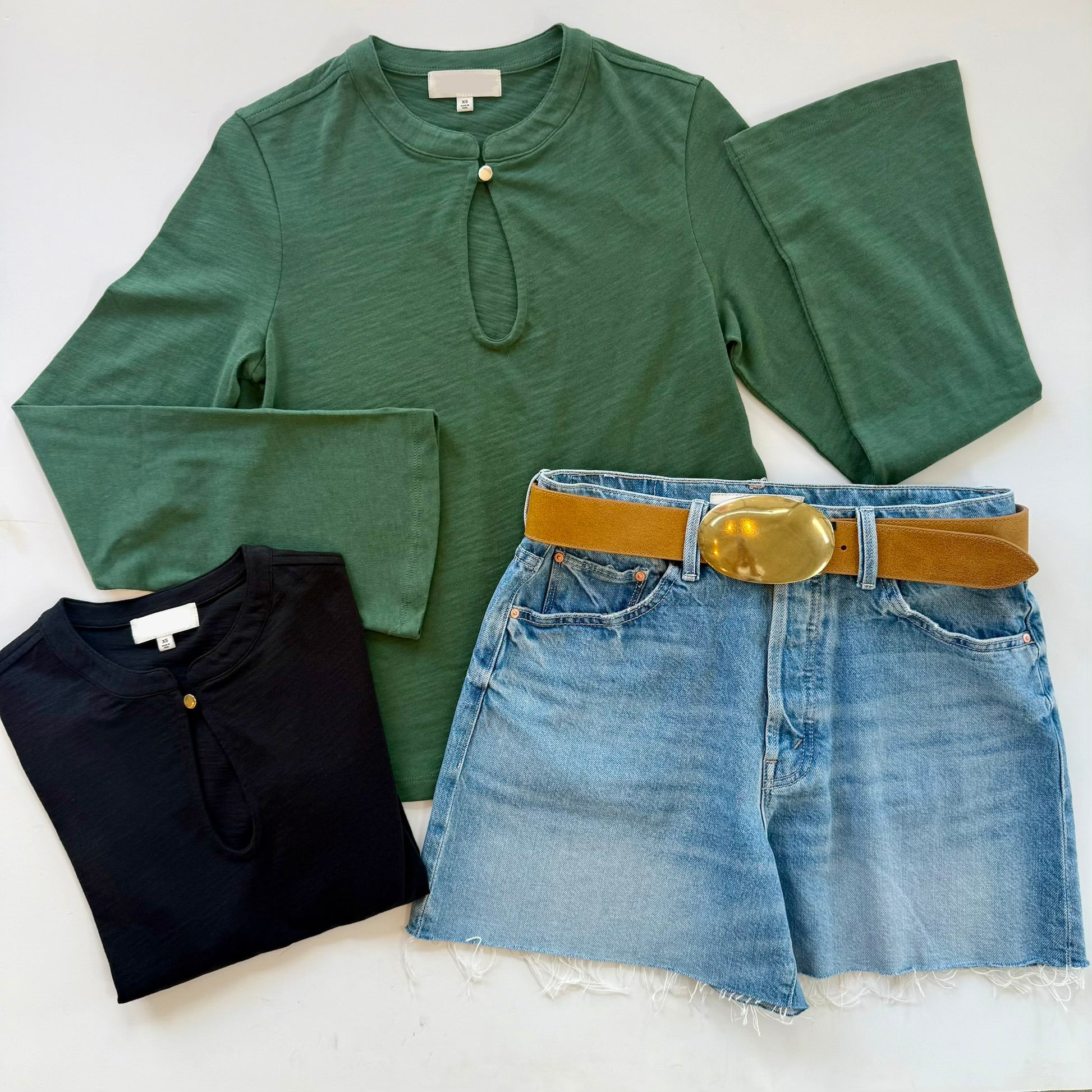 Na11602 Garden Green Keyhole Top