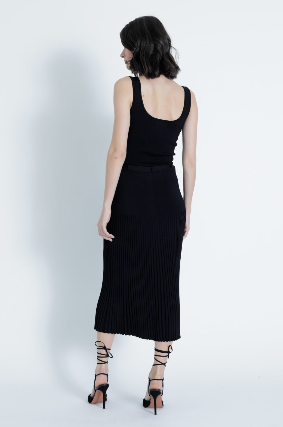 Ka51032 Set - Black Knit Set