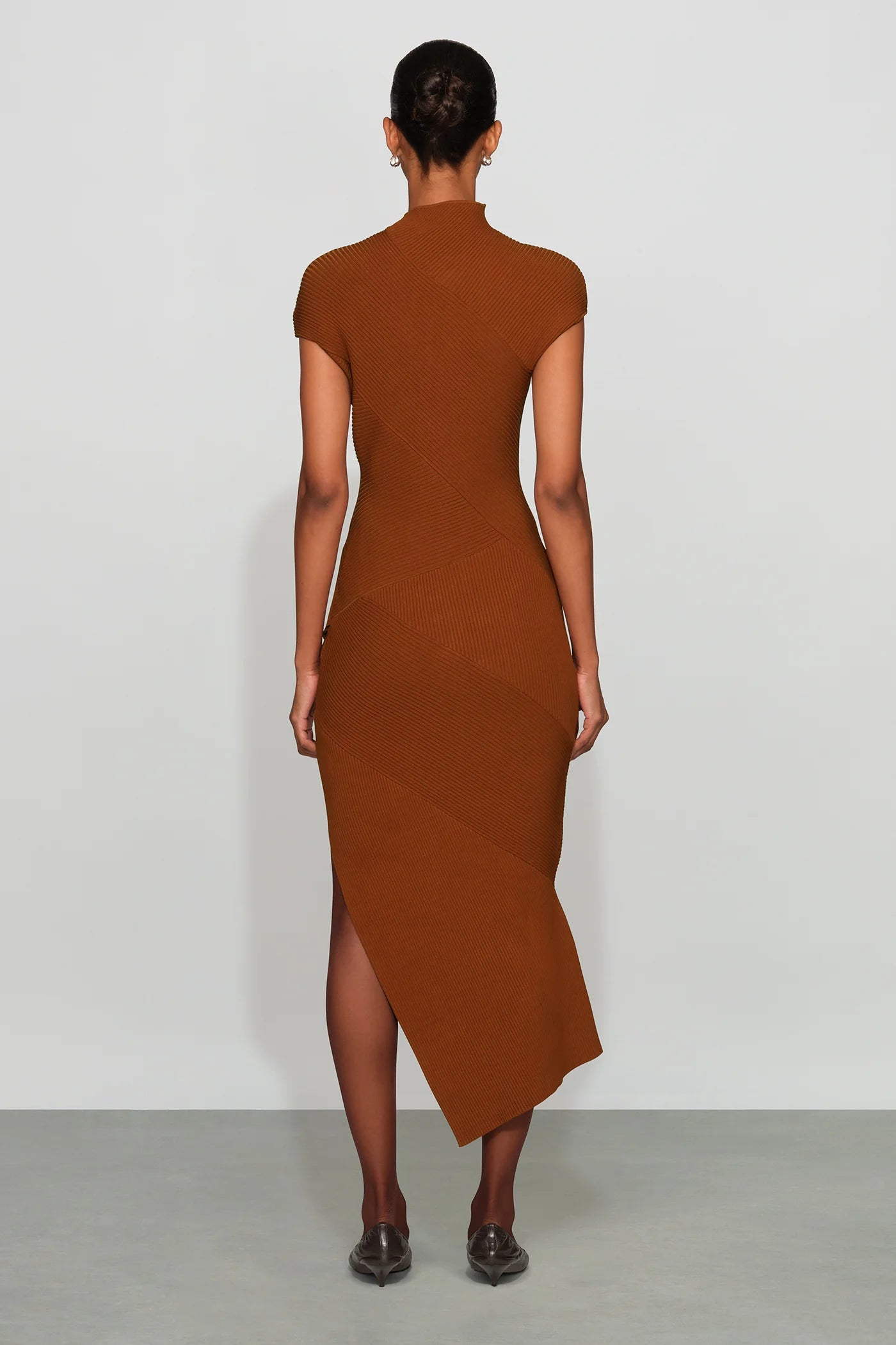 Et6978 Cognac Midi Dress