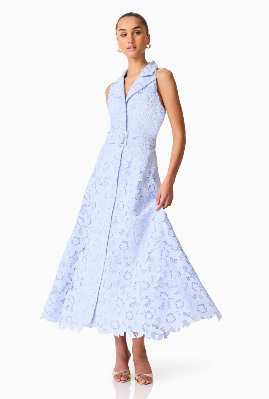 El2610 Halter Midi Dress