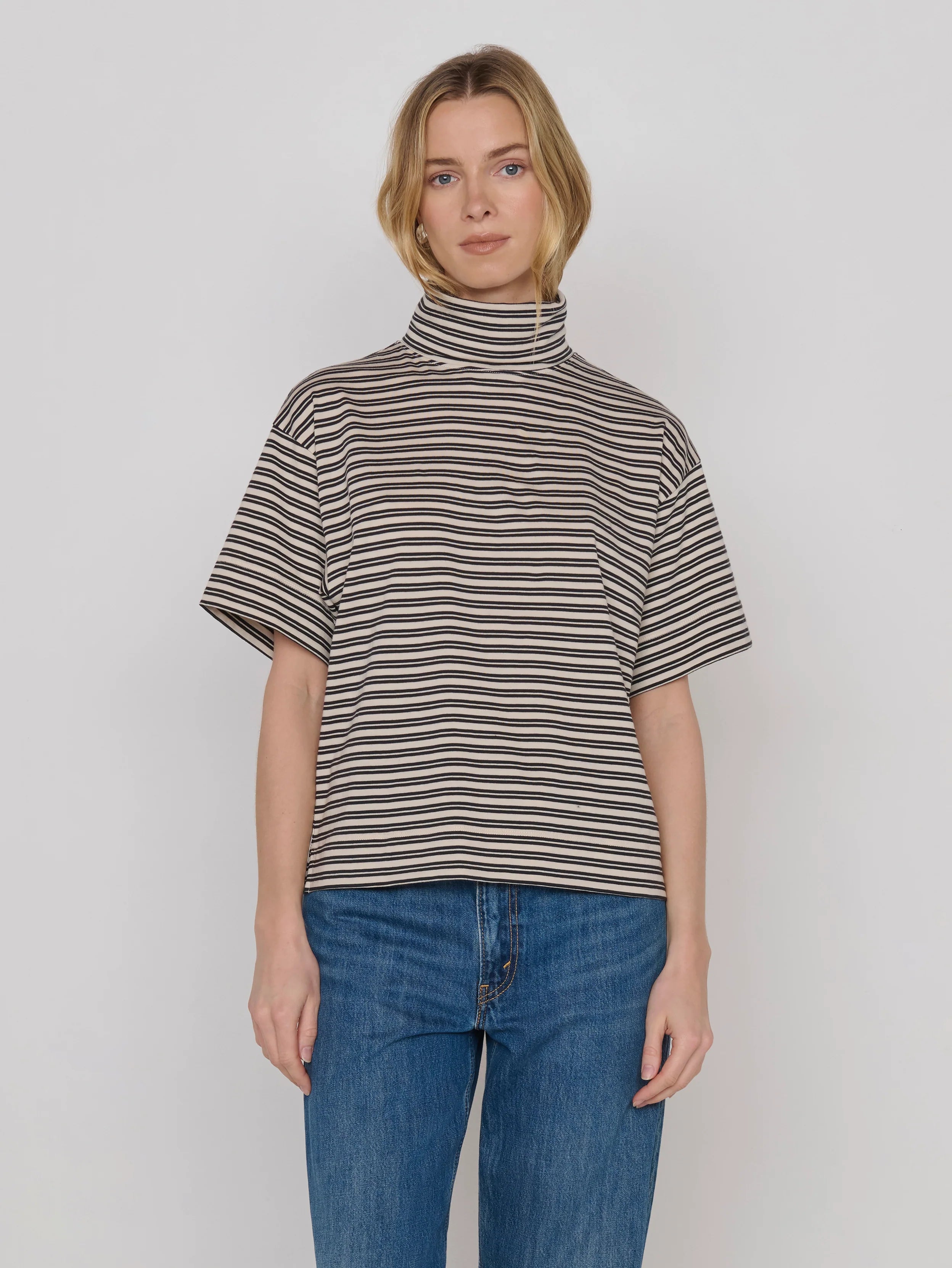 Na2298 Vintage Stripe Turtleneck
