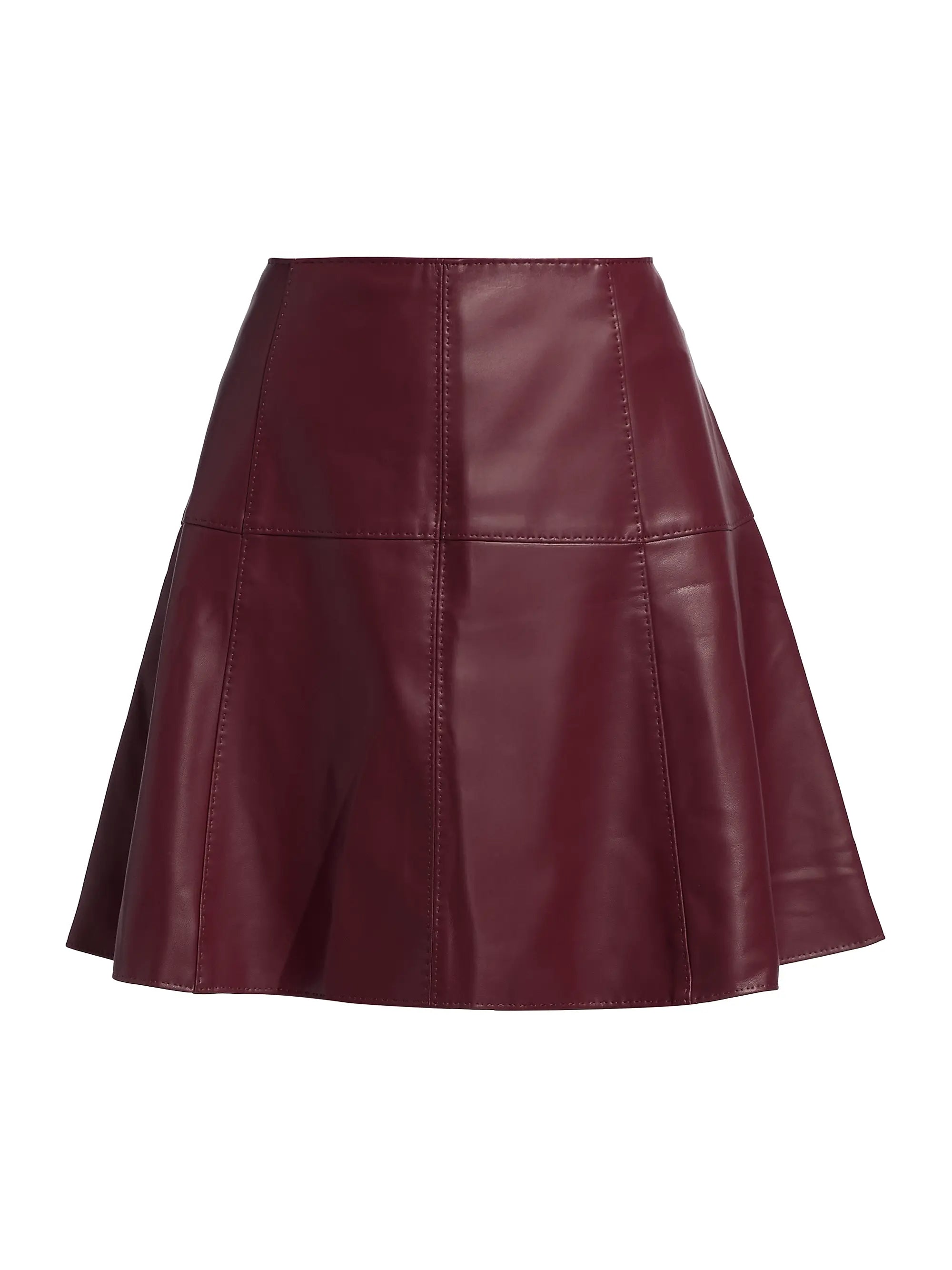 Ma159 Marie Oliver Burgundy Mini Skirt