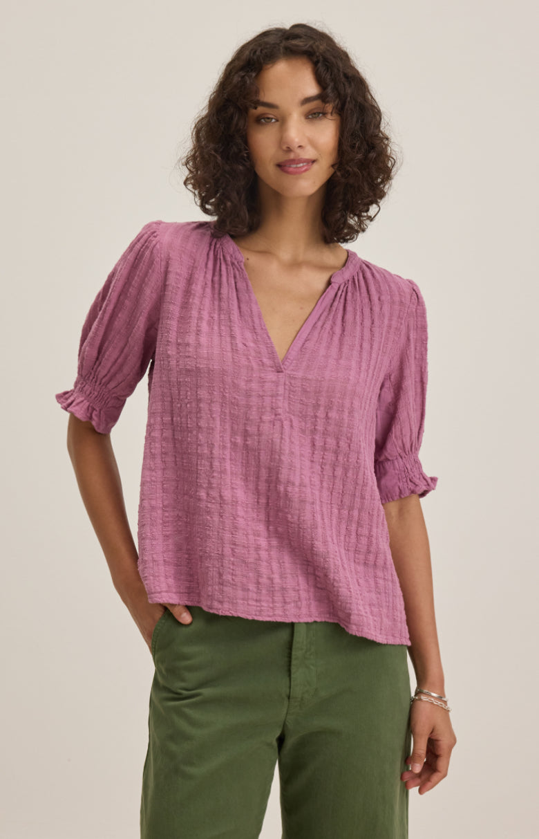Vebonita Mauve Smock Sleeve Top