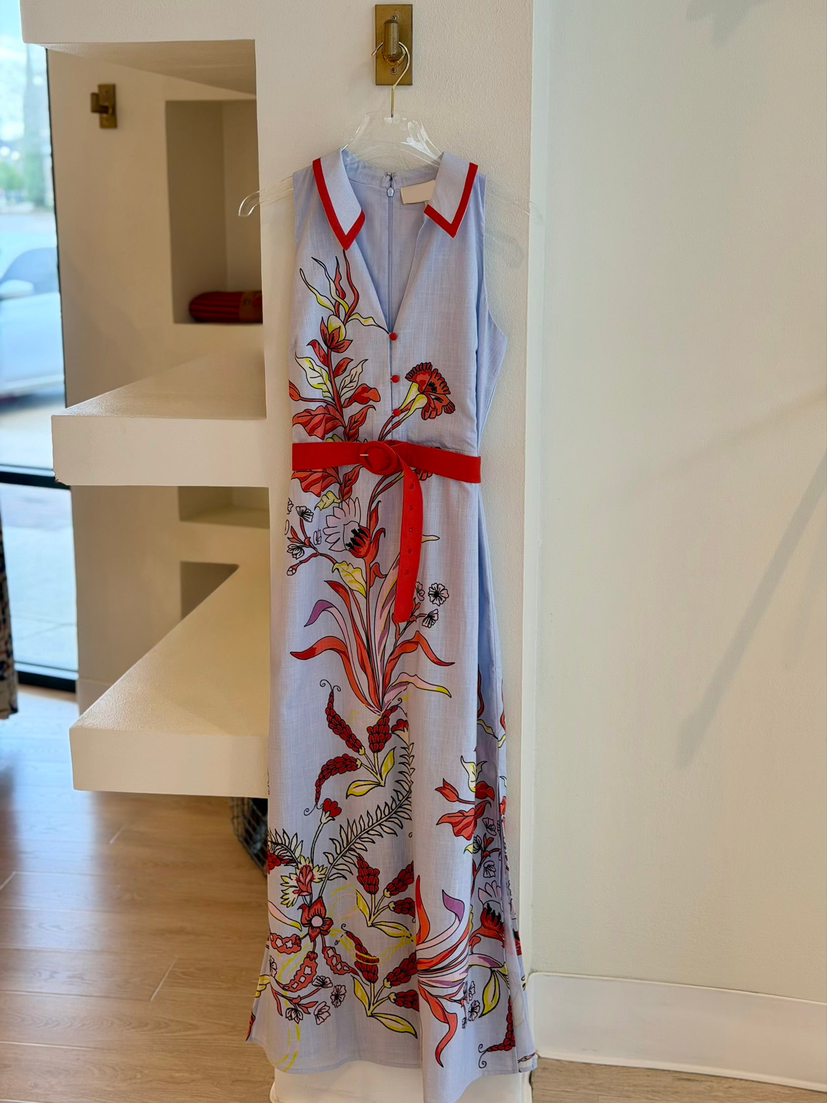 Ac456 Seascape Midi Dress