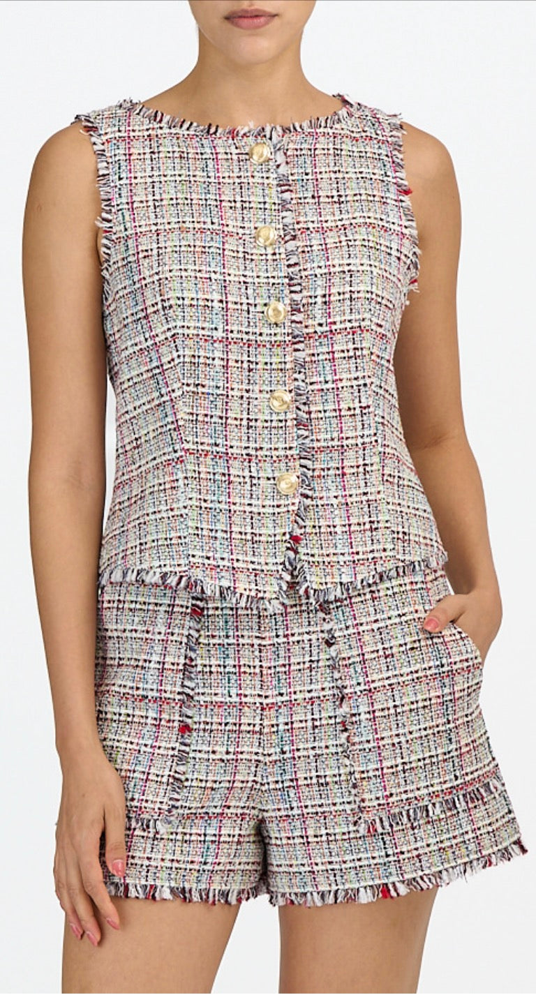 Ci1711 Wildflower Tweed Vest