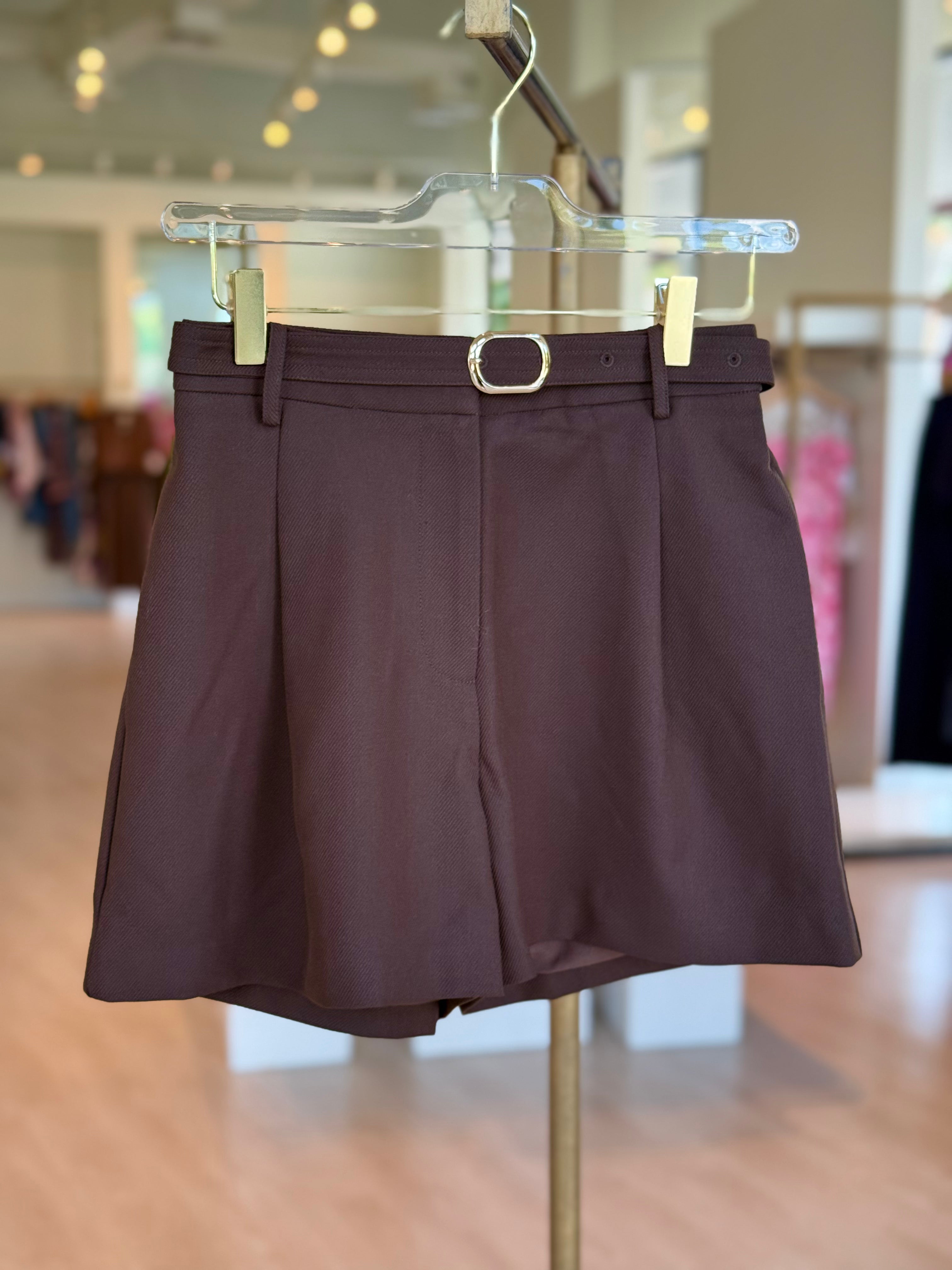 Ka2172 Chocolate Brown Shorts
