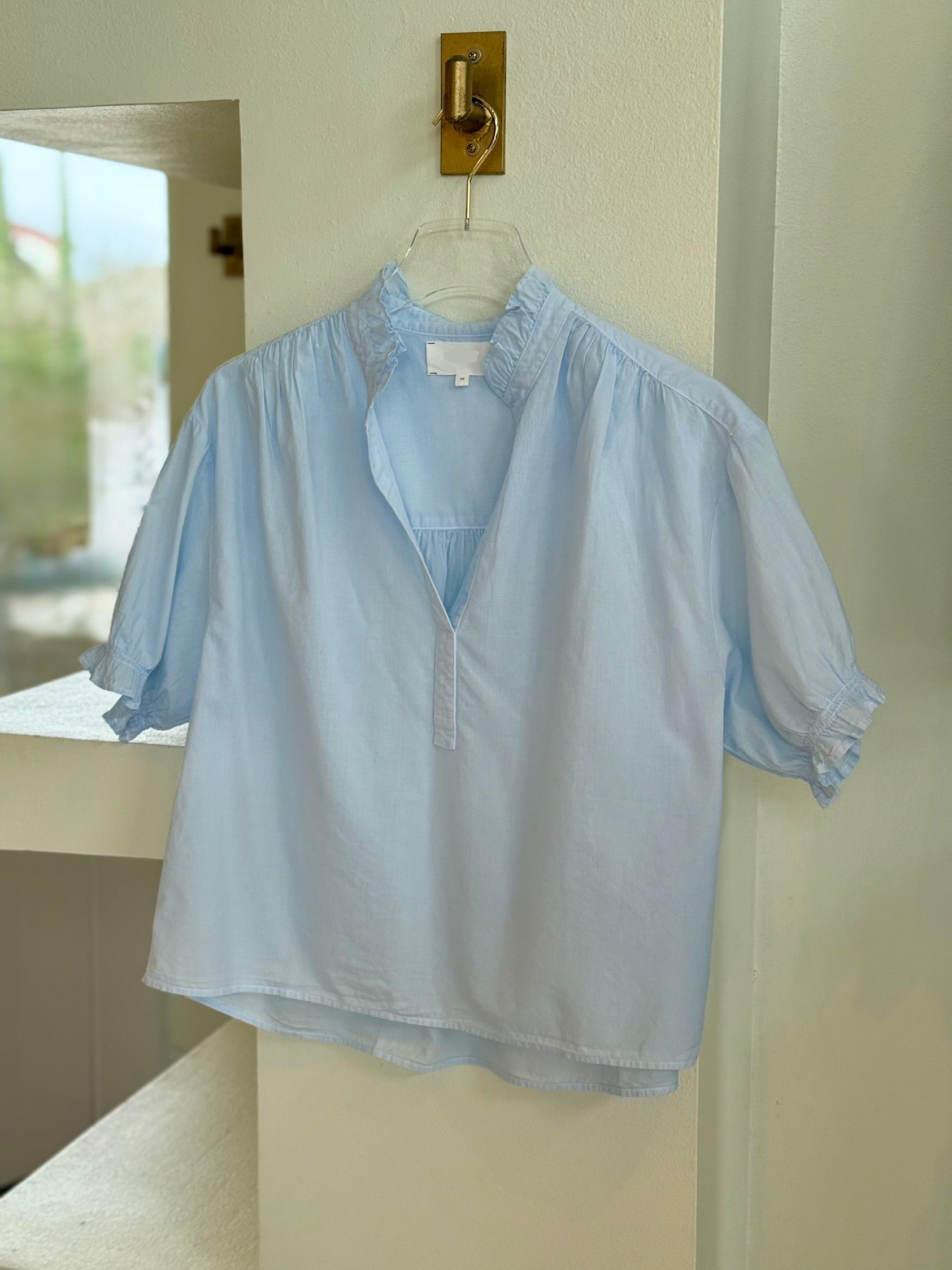 Xix5ctp048 Sky Popover Blouse