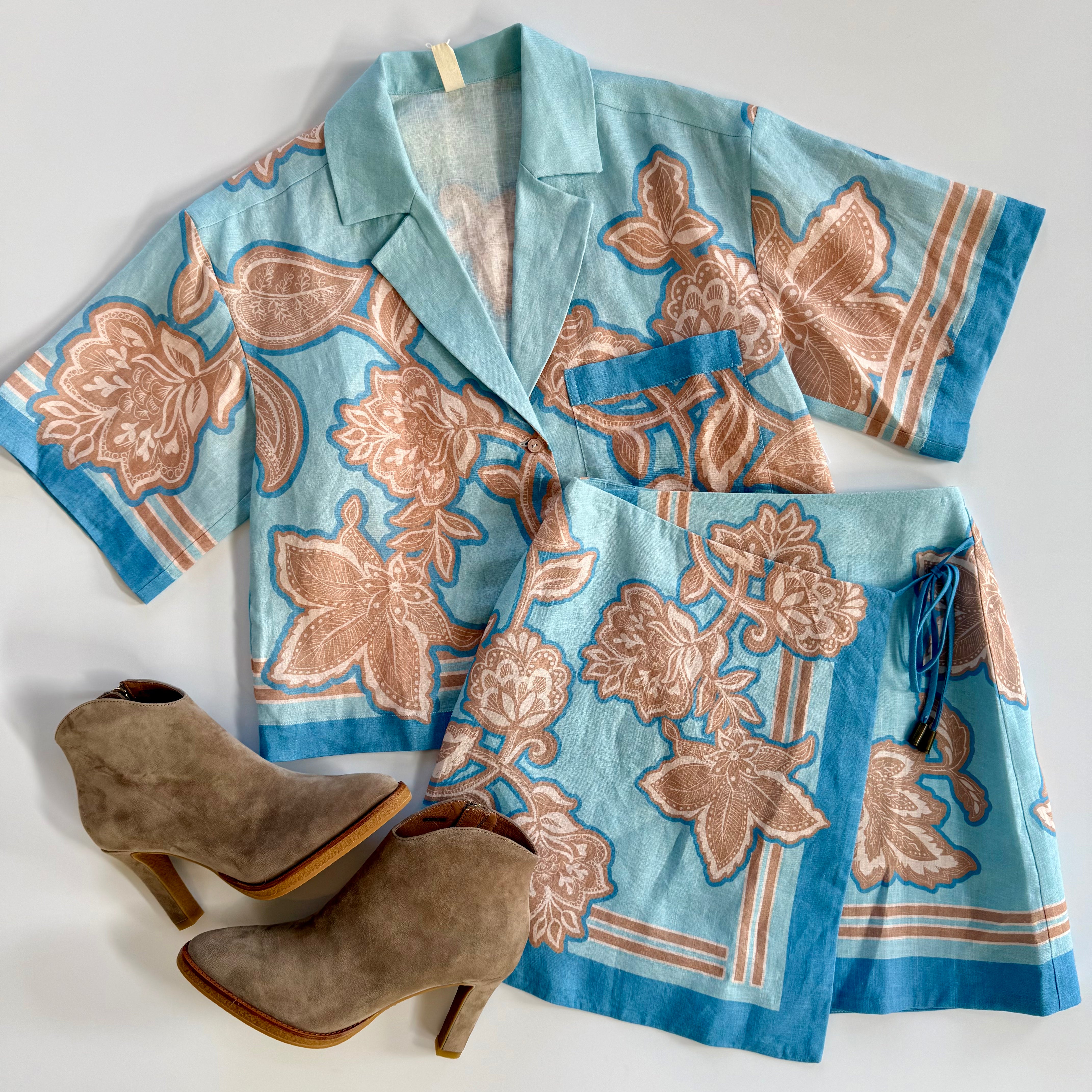 Ki5900 Botanical Wrap Skirt