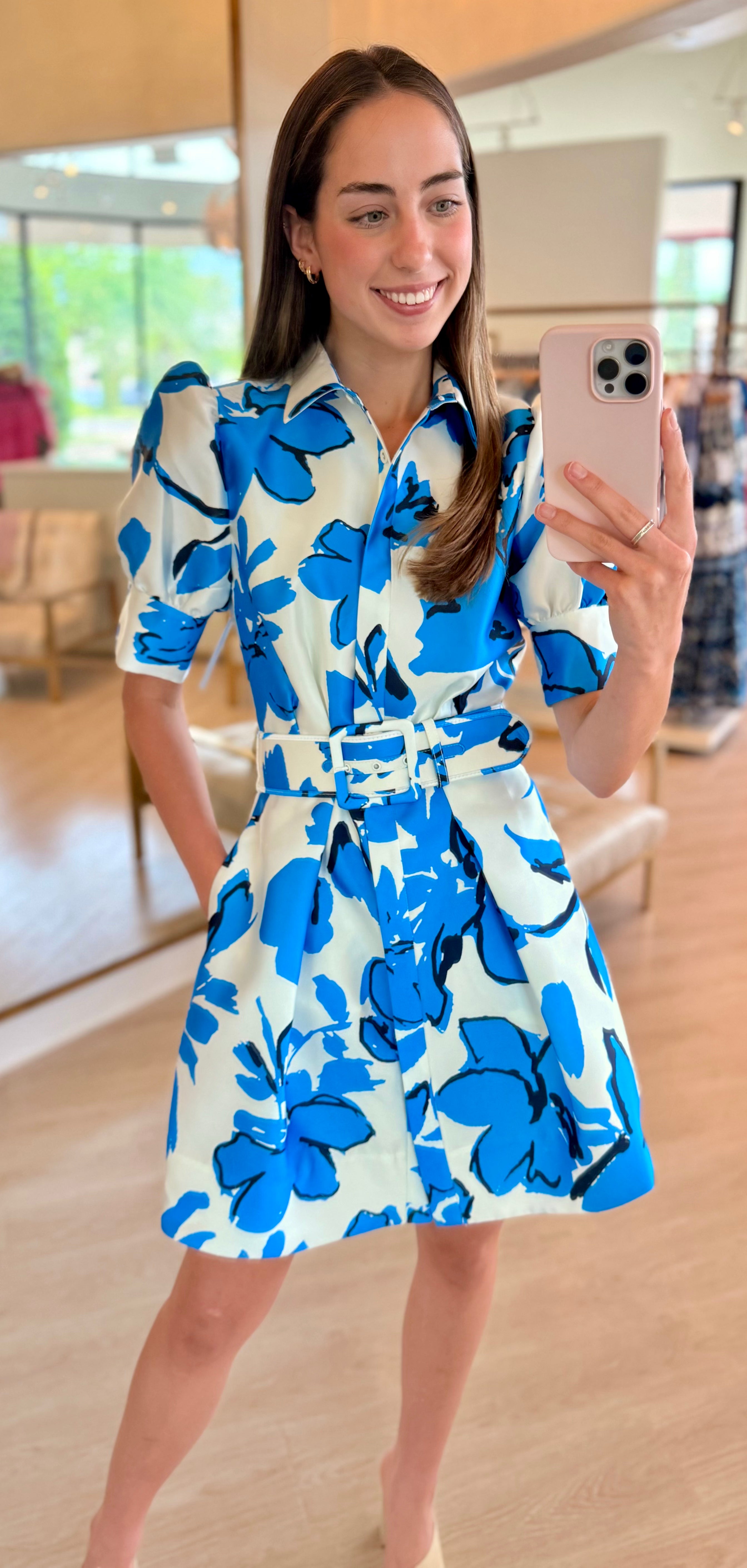 Re1116 Sapphira Printed Mini Dress