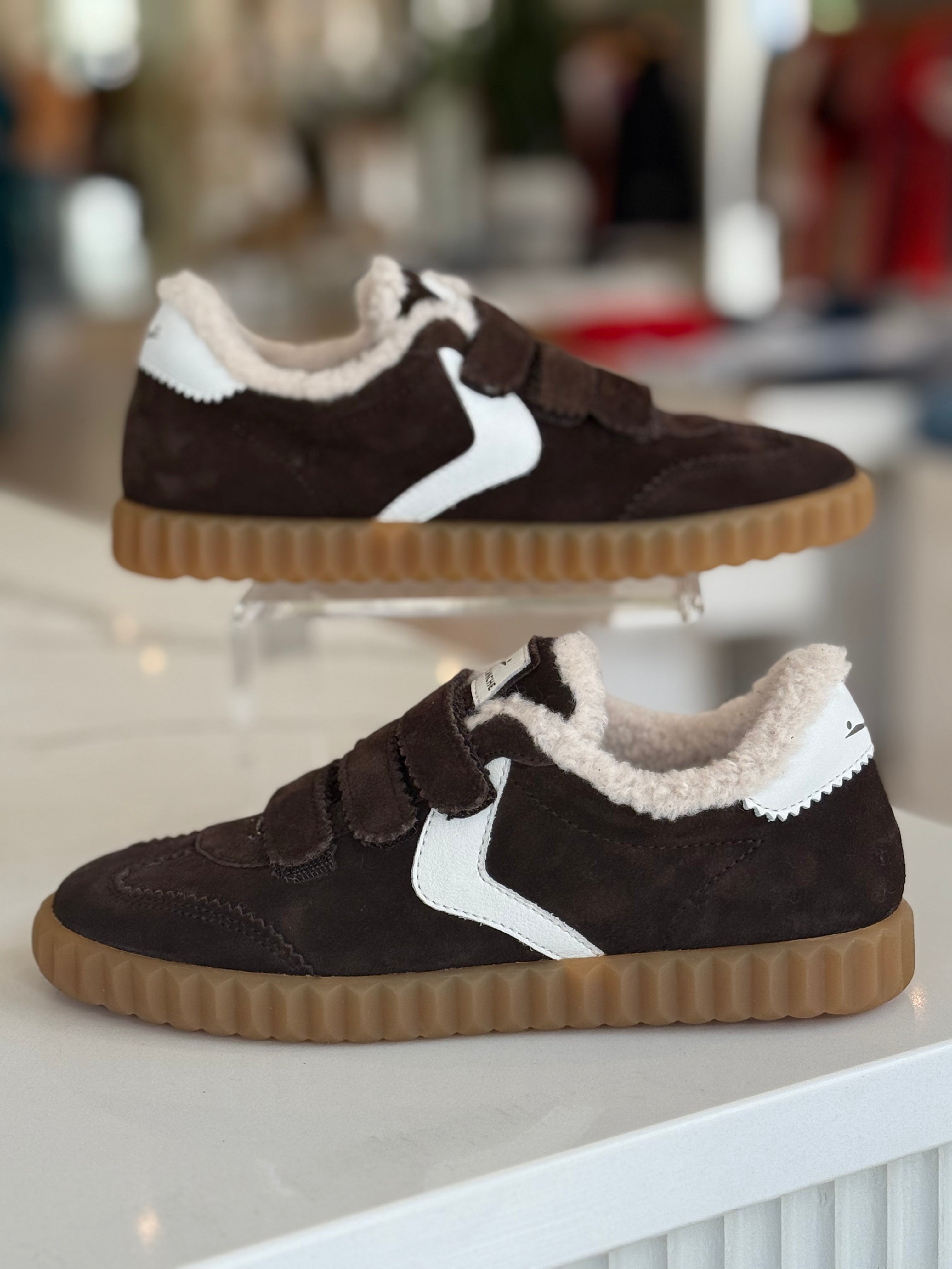 Fa9523 Brown Velcro Sneaker