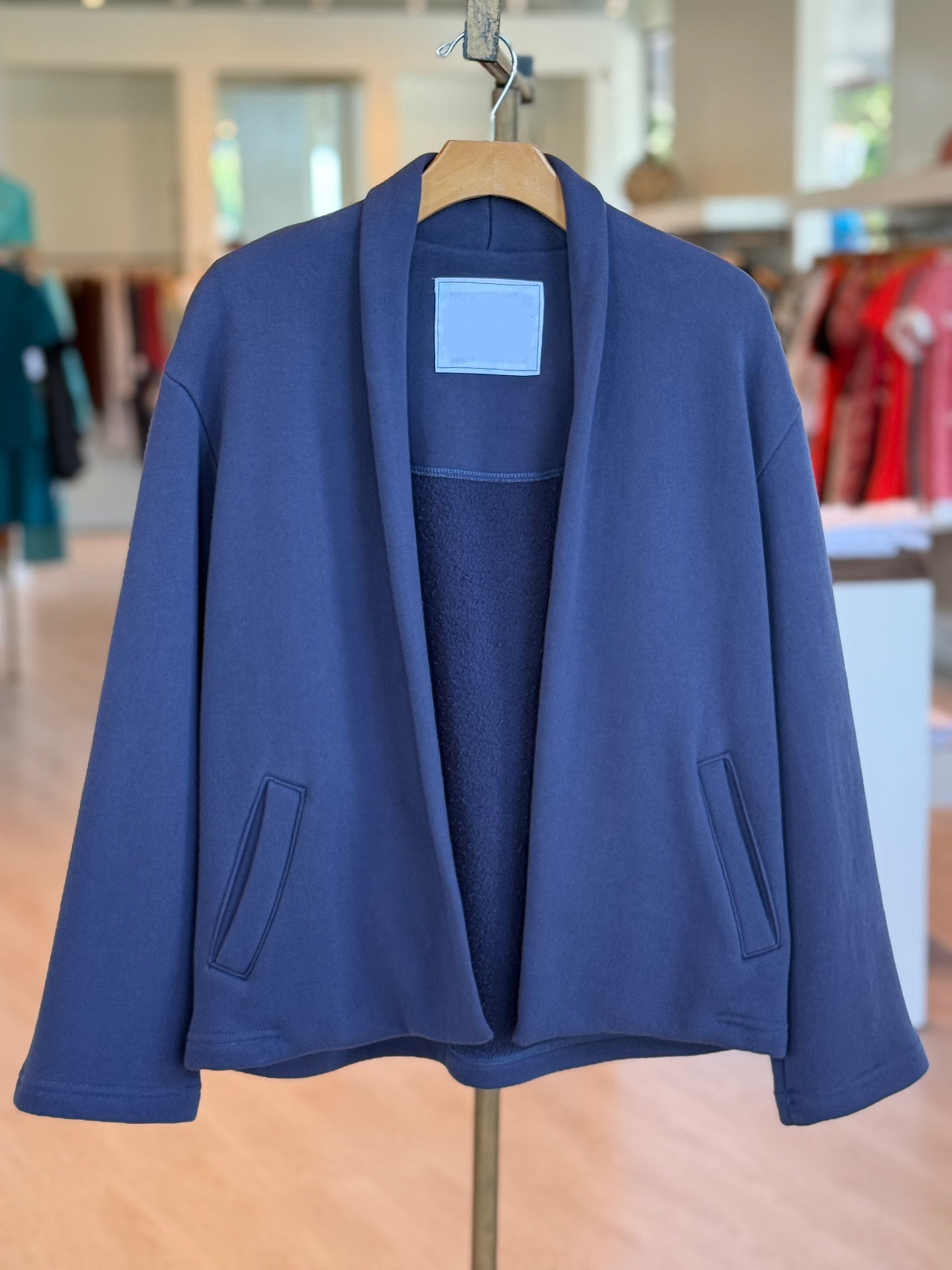 Mamj576 Grey Cropped Jacket