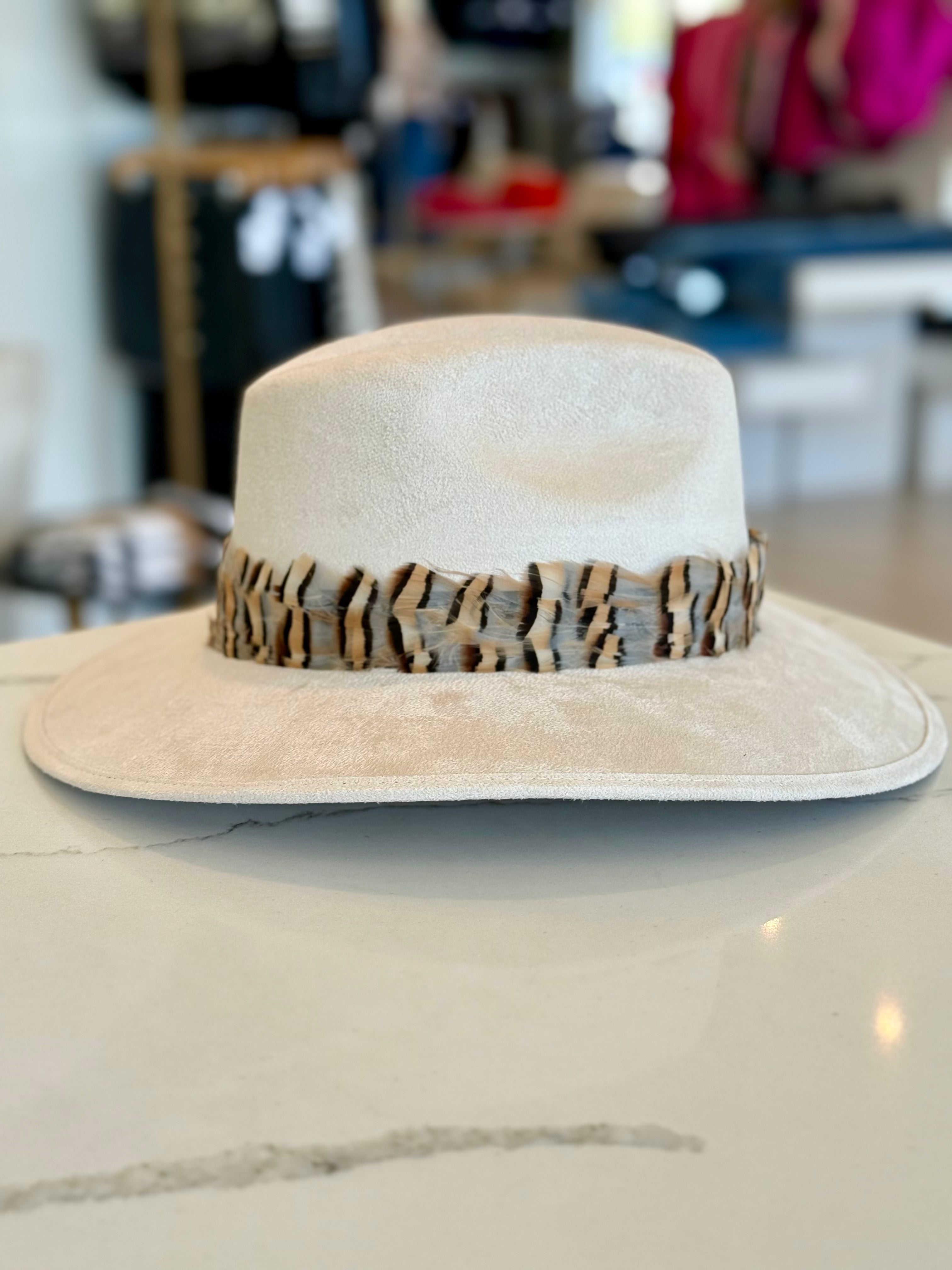 Suede Hat - Ivory