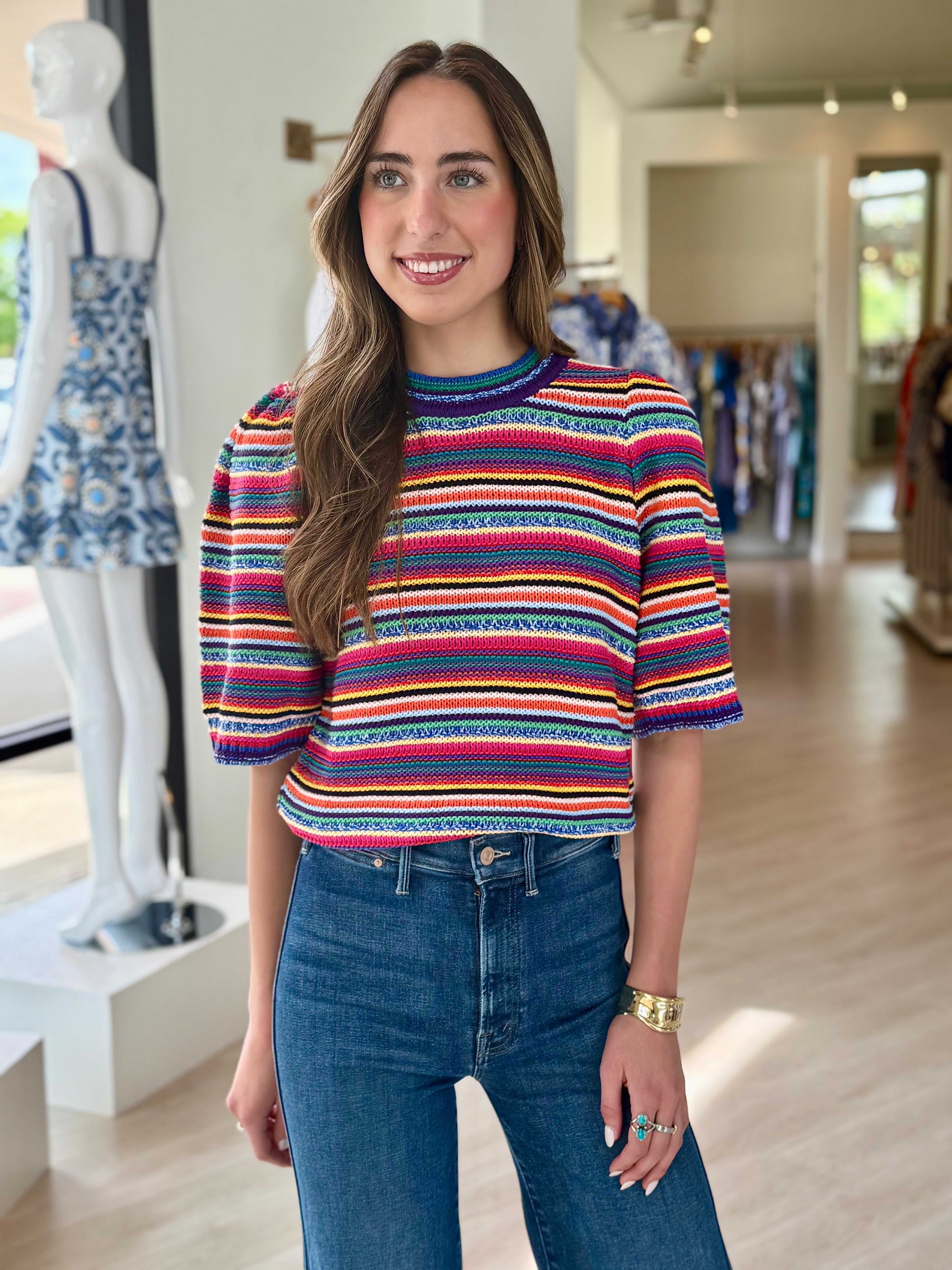 Bafar Multicolor Stripe Sweater