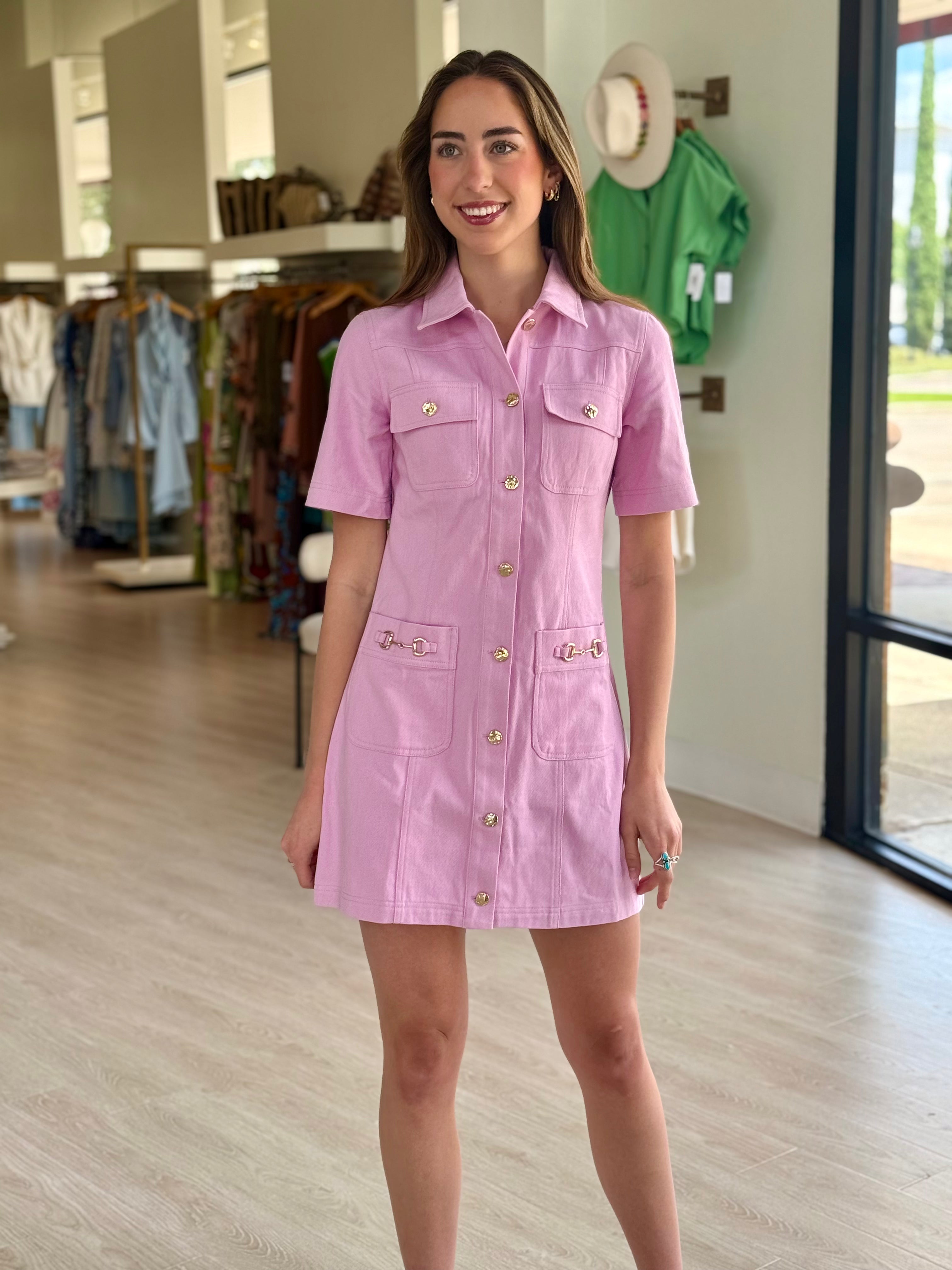 Ka30010 Orchid Denim Dress