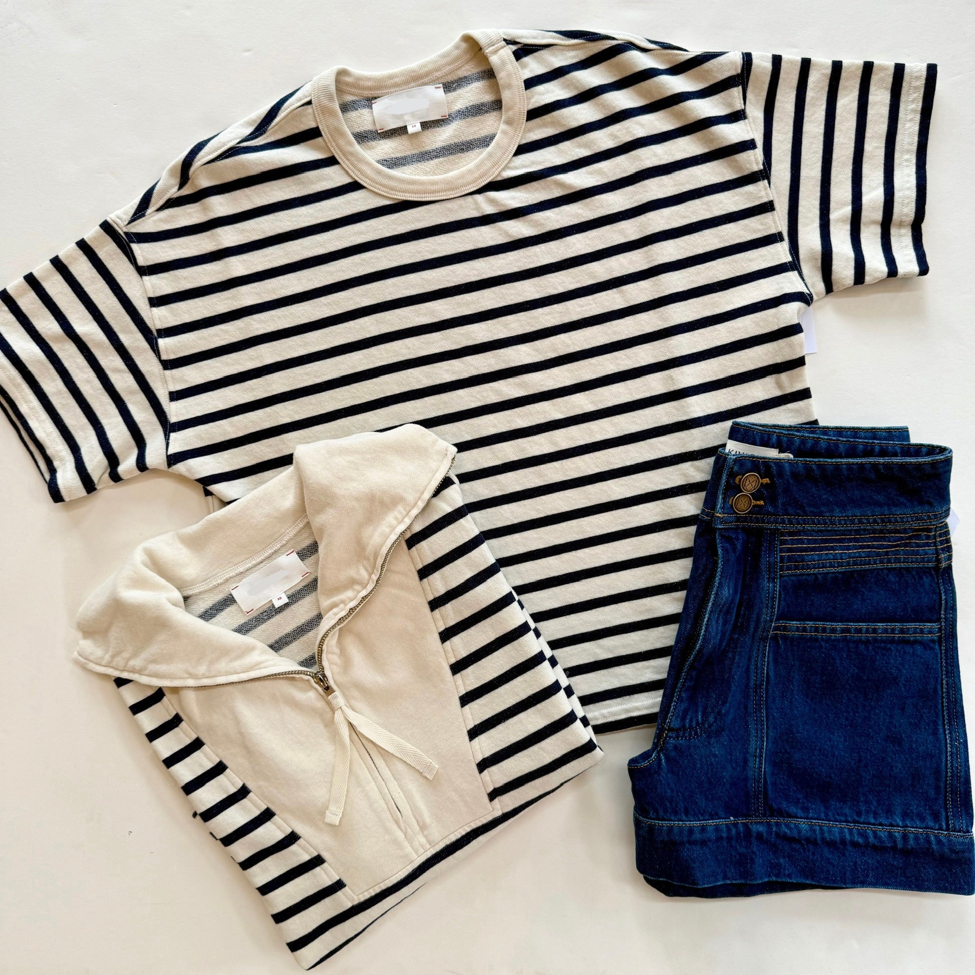 Xix6bst046 Stripe Tee