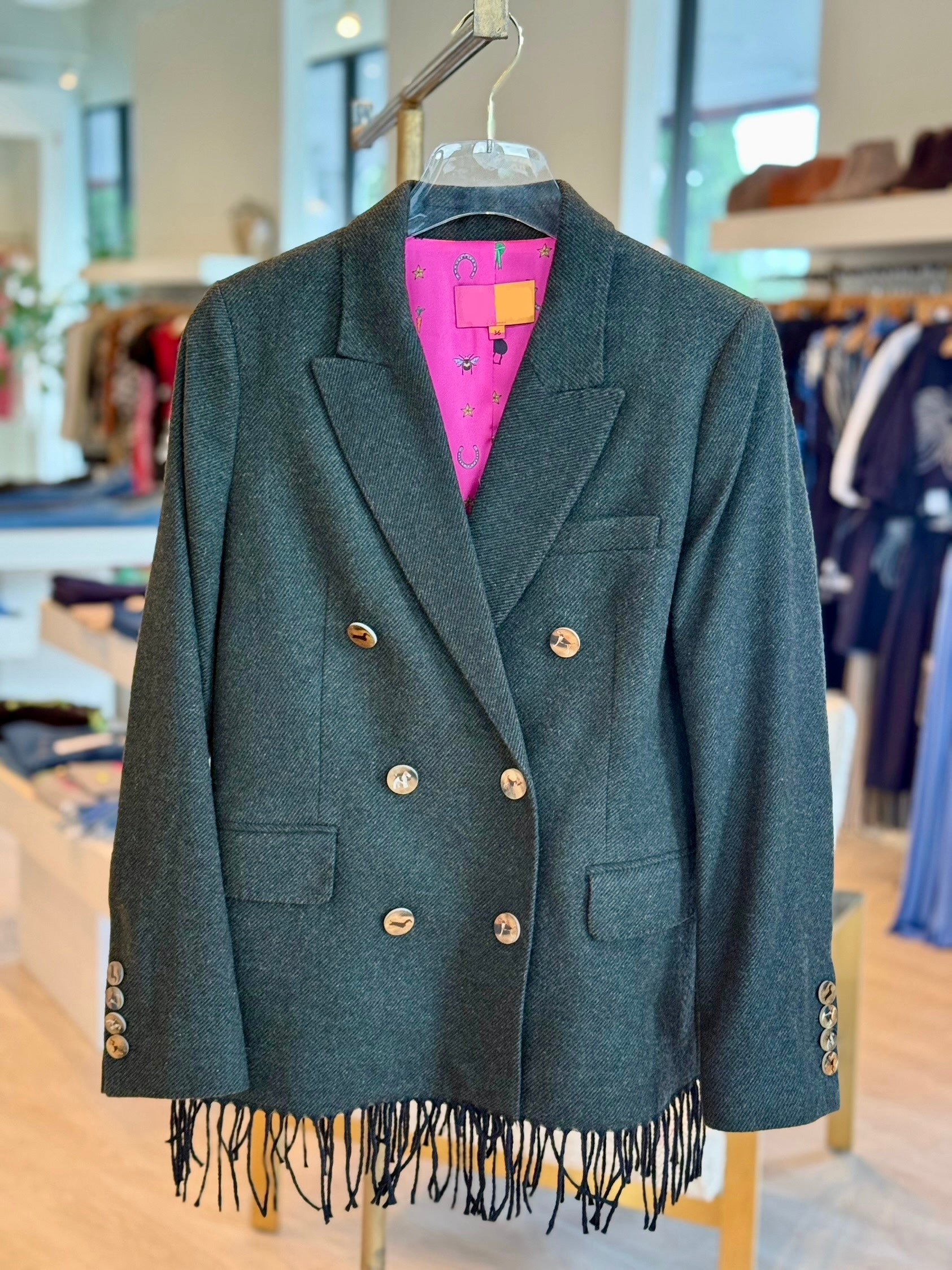 Vi430 Fringe Blazer