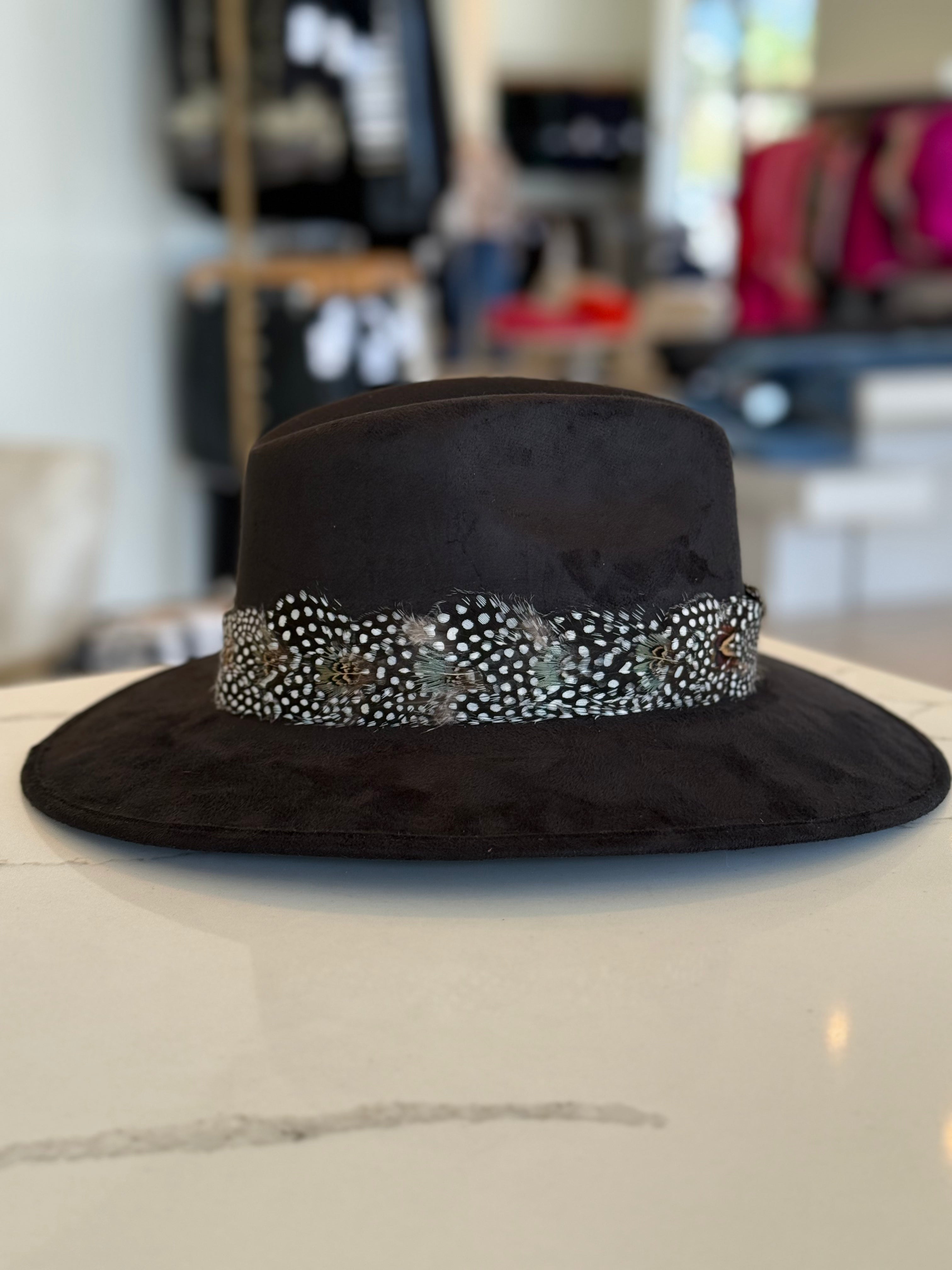 Suede Hat - Black