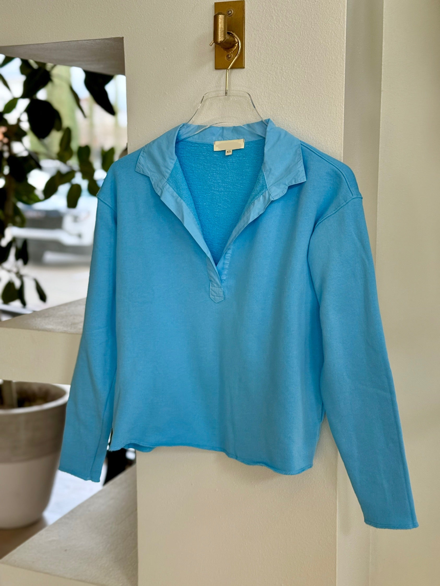 St1658 Sky Polo Sweatshirt