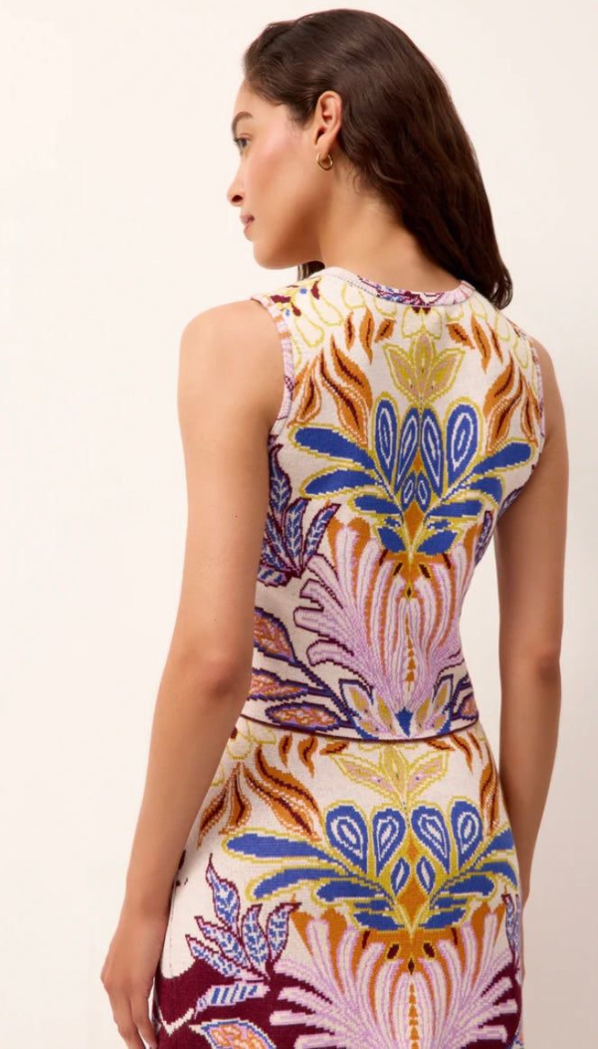 Ma5k2t Fleur Sleeveless Top