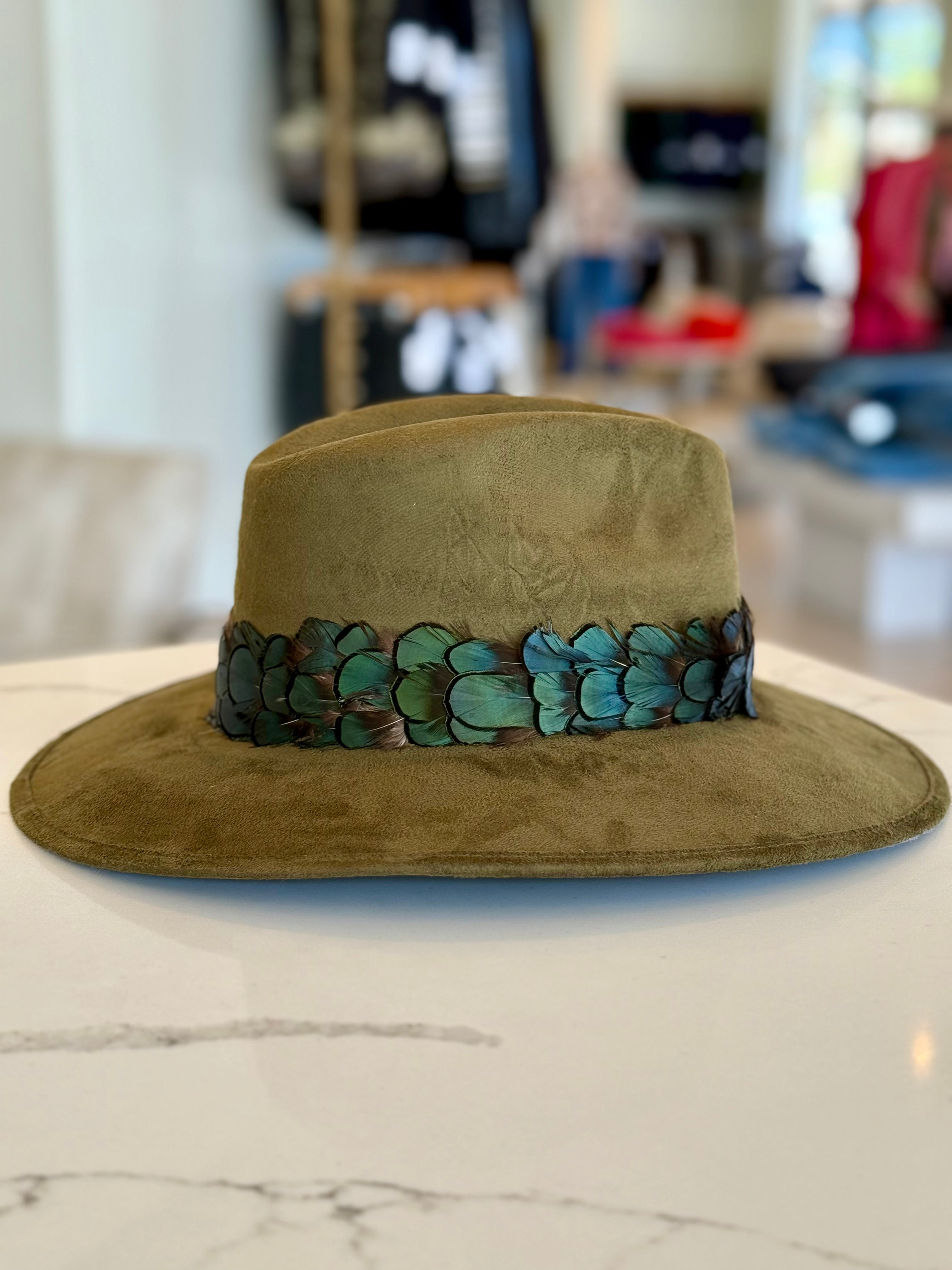 Suede Hat - Green