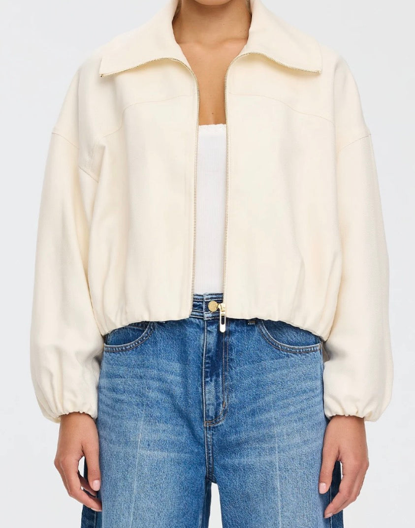 Ki471 Cream Cropped Jacket