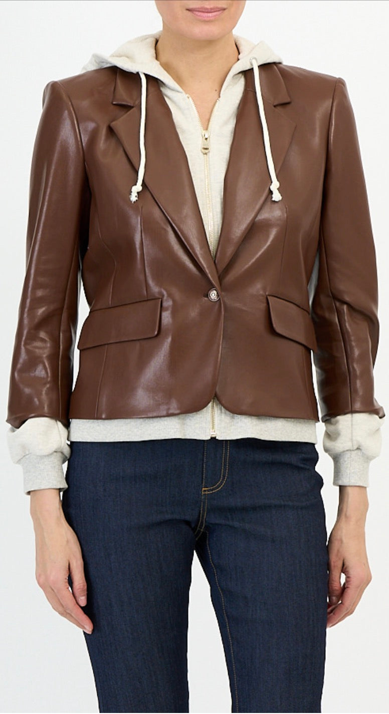 Cizj5872 Layered Blazer