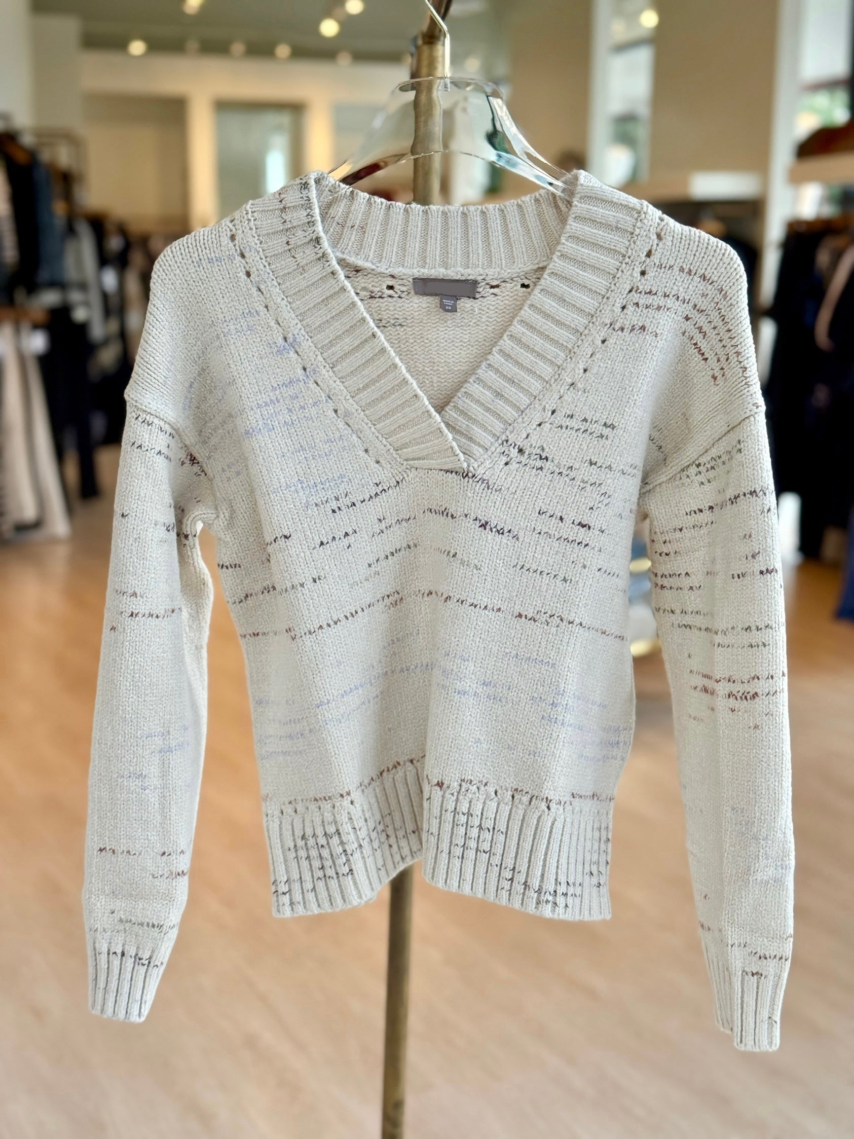 Lipa3082 Eggshell Oversized Sweater