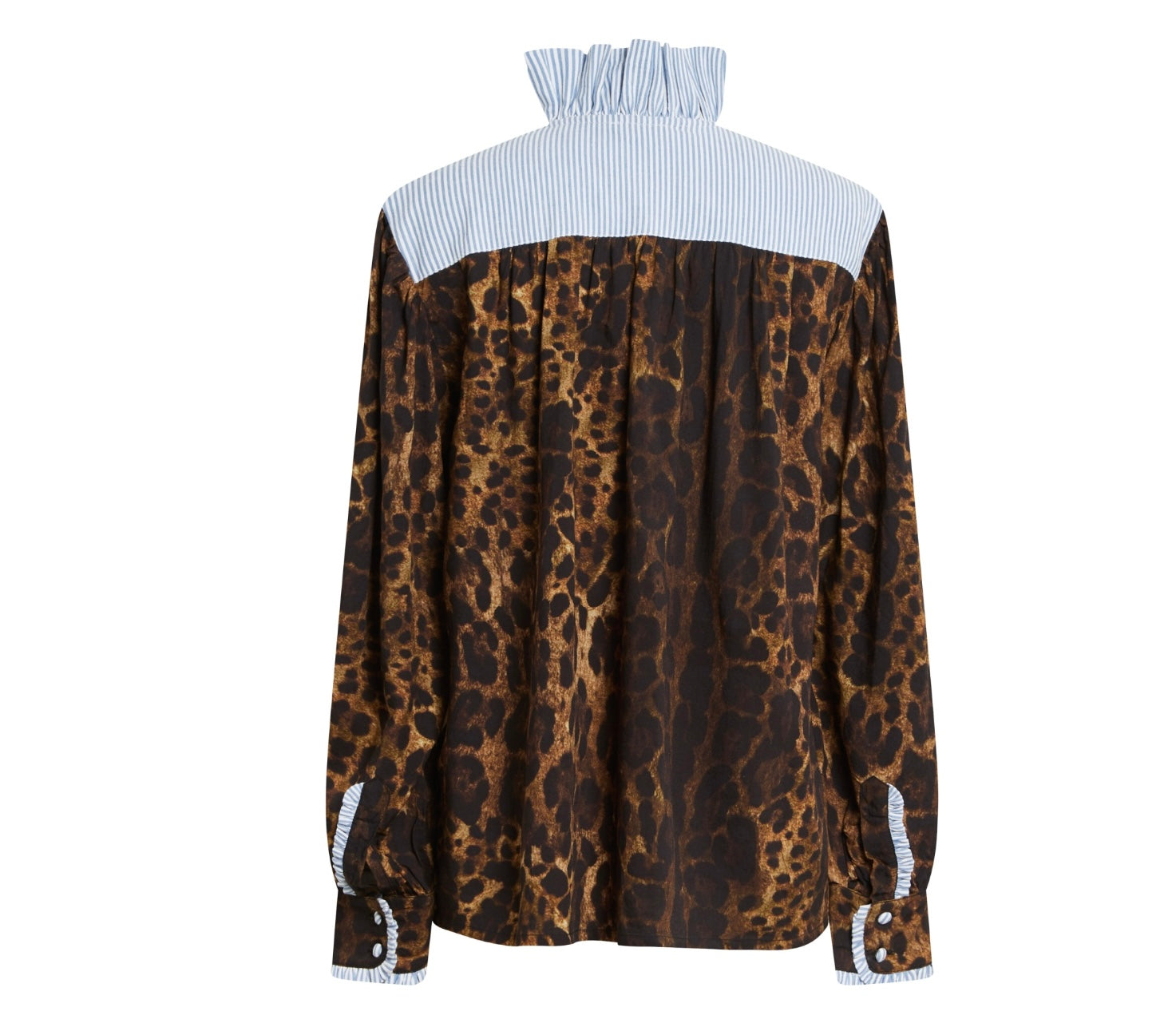 Mahvp Manoush Leopard Silk Top