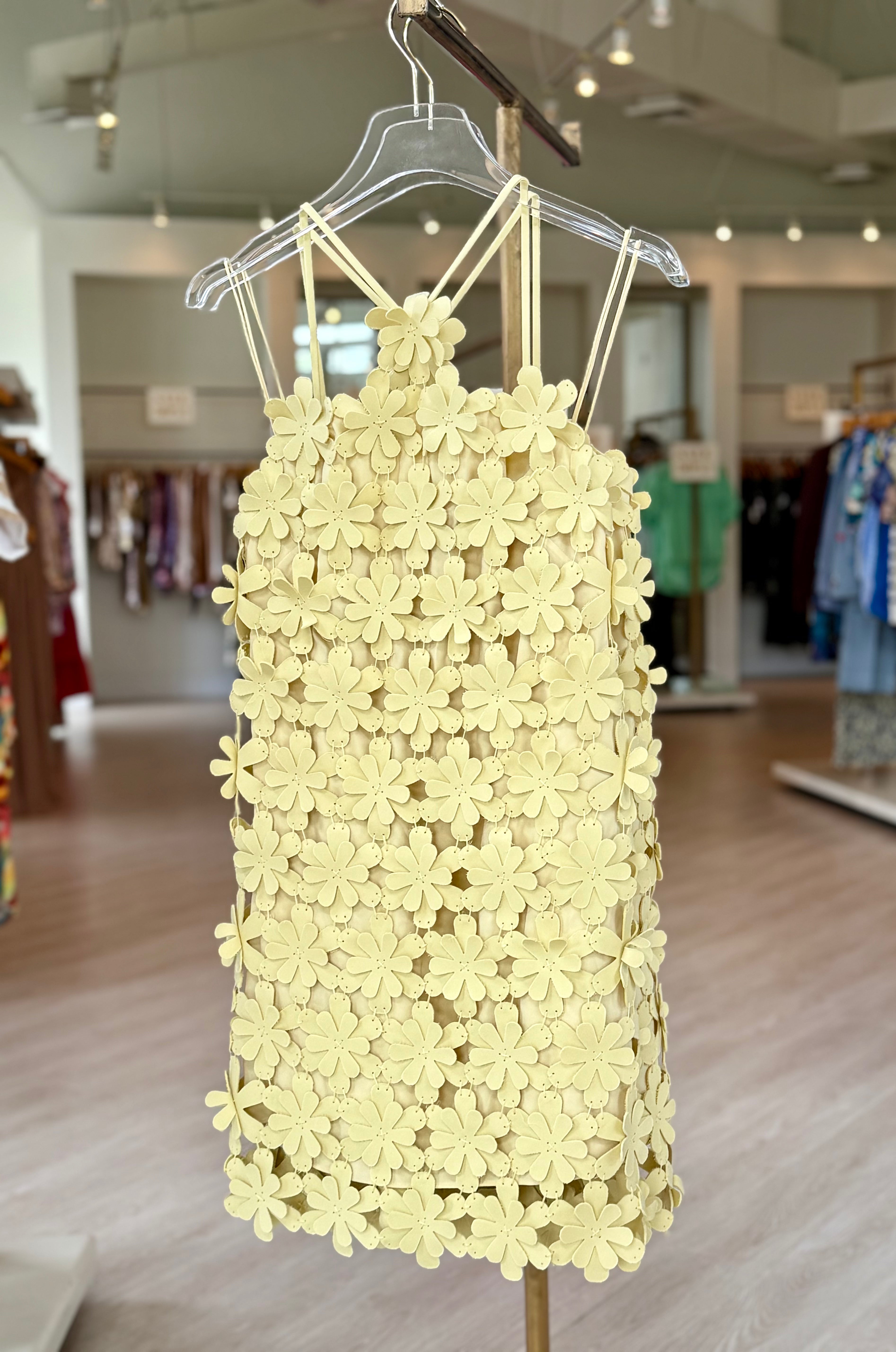 Allily Lemon Appliqué Dress