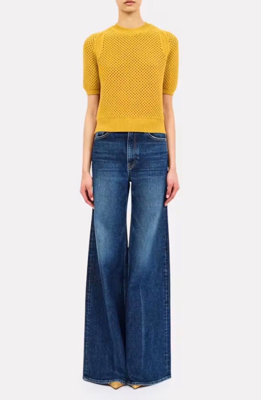Ul0703 Gold Knit Sweater
