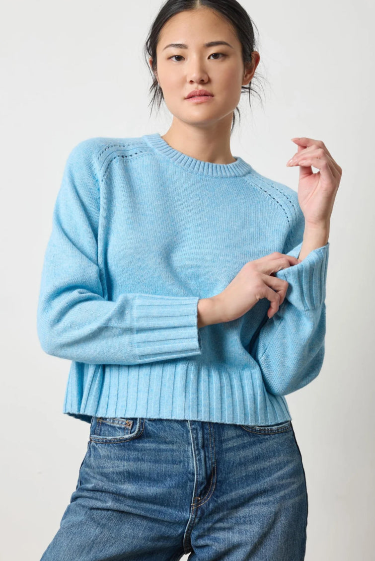 Lipa3069 Mystic Blue Crewneck Sweater