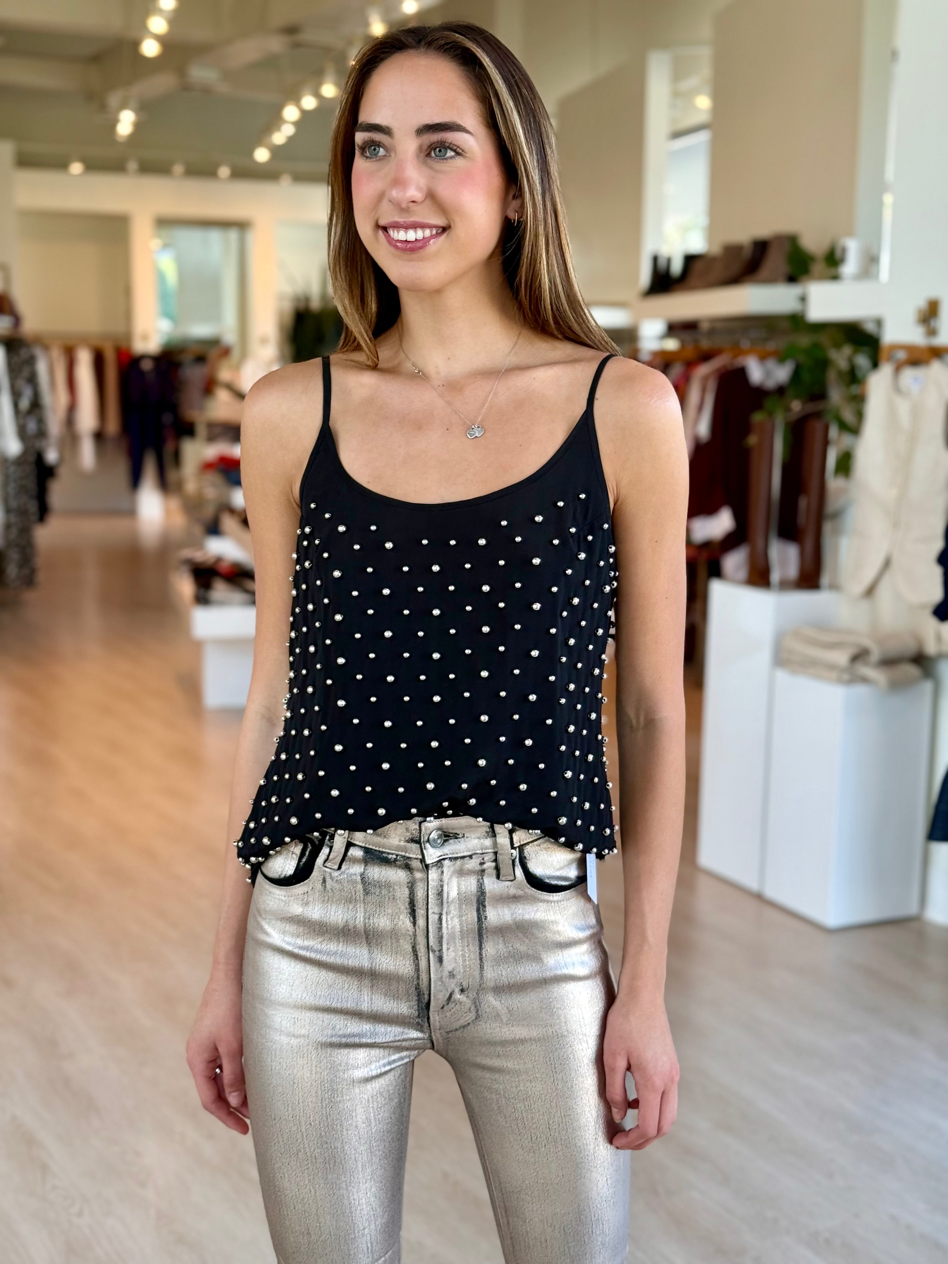 Ka11065 Silver Studded Tank