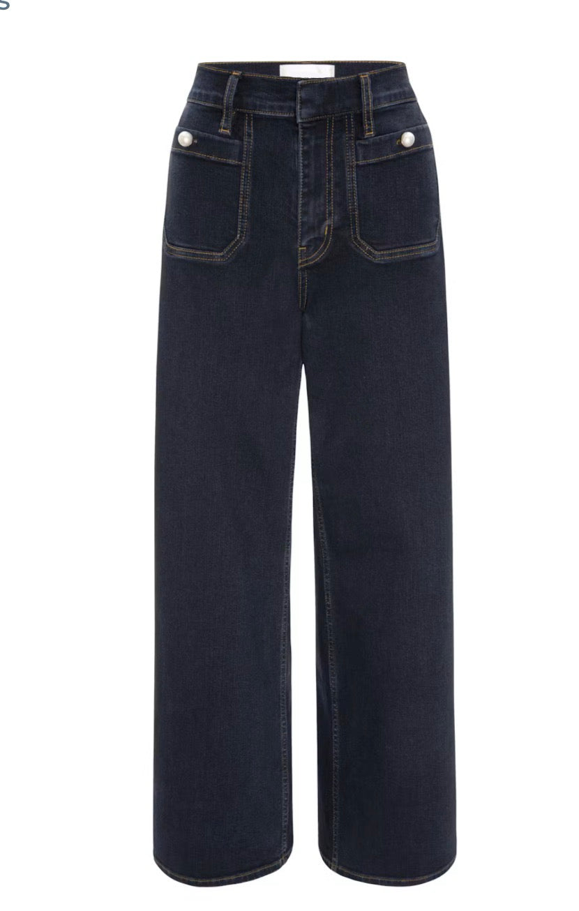 Fr814 Slim Palazzo Pearl Pocket