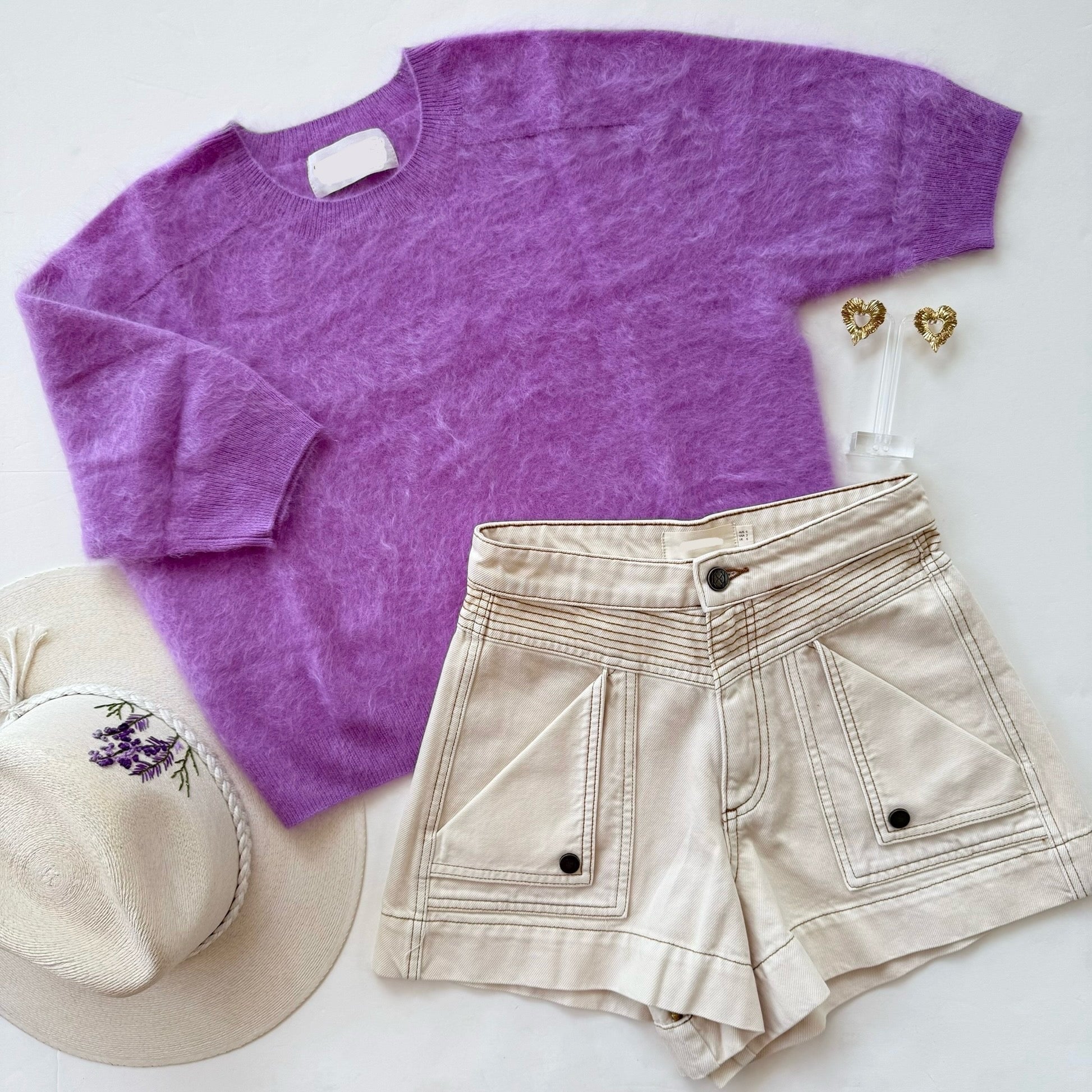 Coa25b Lavender Cashmere Tee