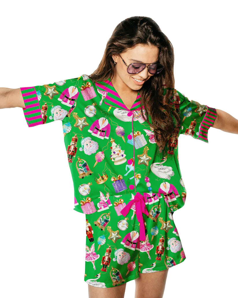 Set - Holiday Baubles Short Sleeve & Short Set