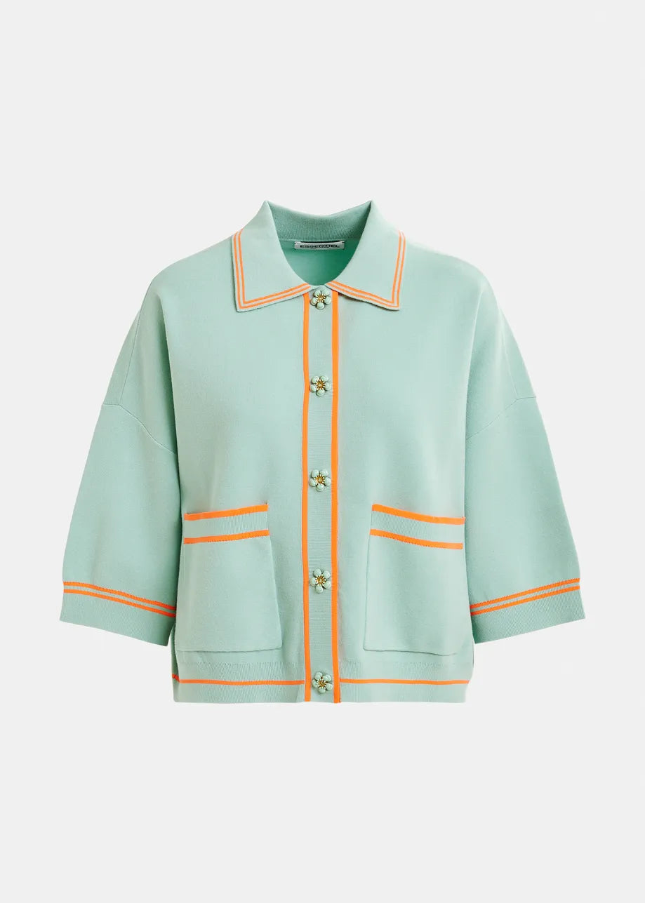 Esaa03 Mint & Bright Orange Pullover