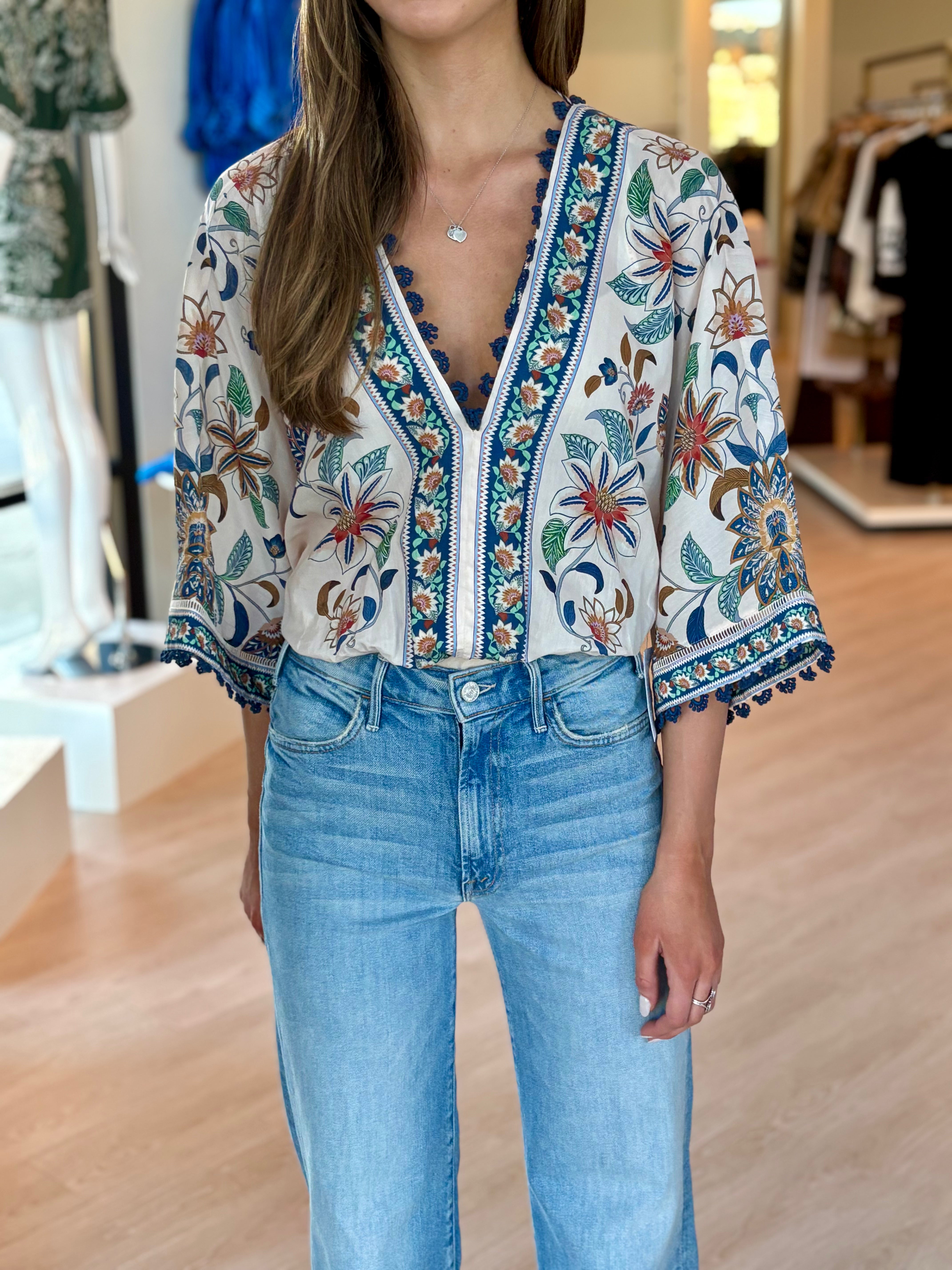 Fa353677 Floral Tapestry Bodysuit