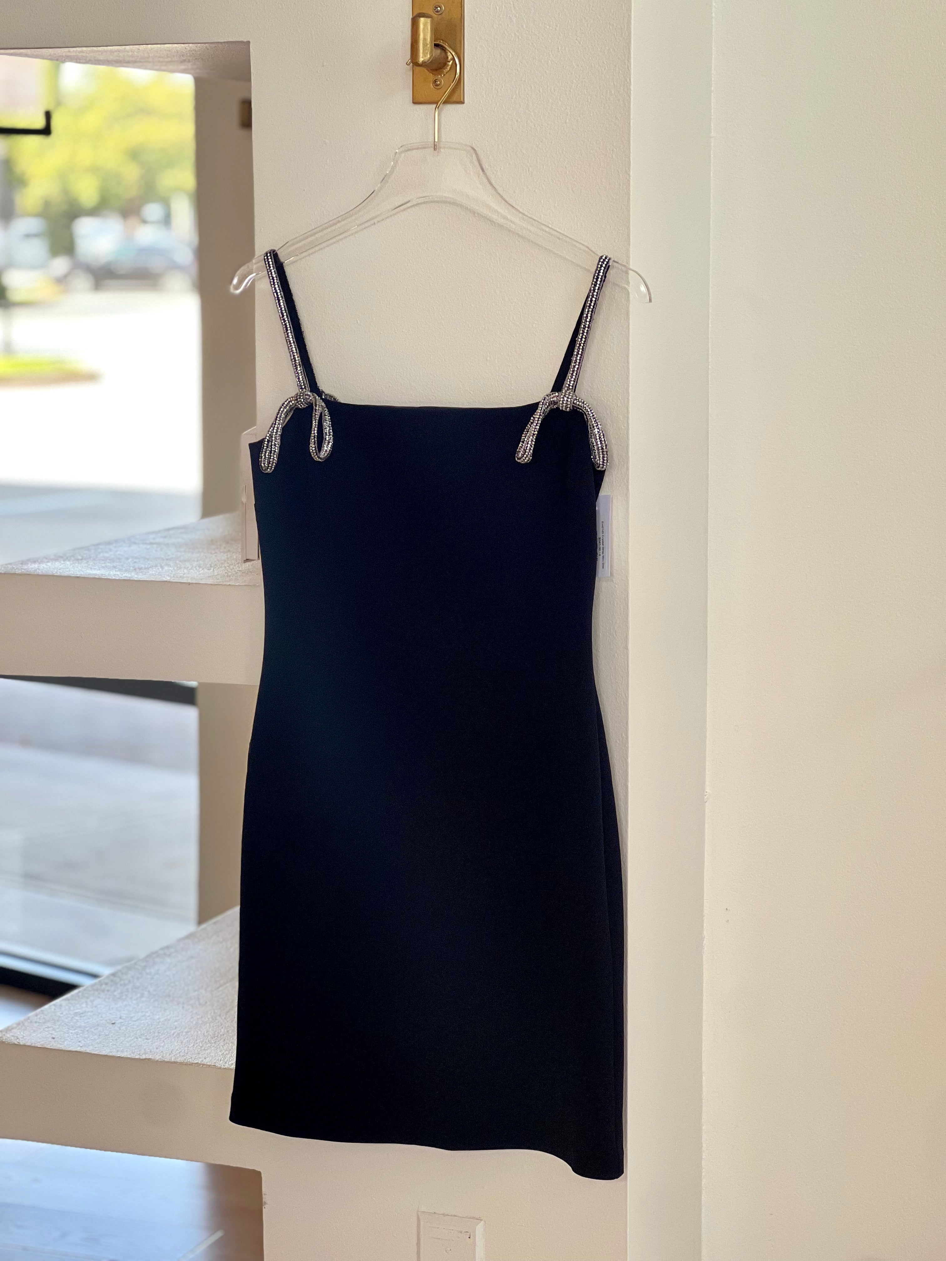 Em0145 Crystal Strap Mini Dress