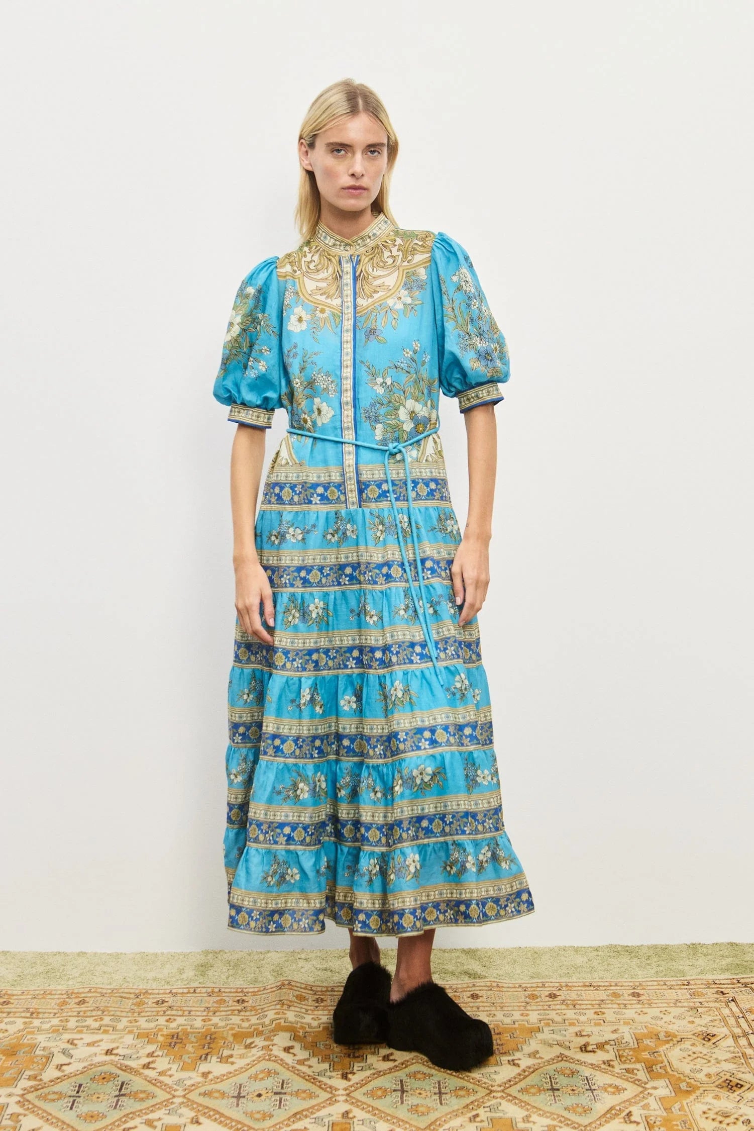 Al5702 Tiered Midi Dress