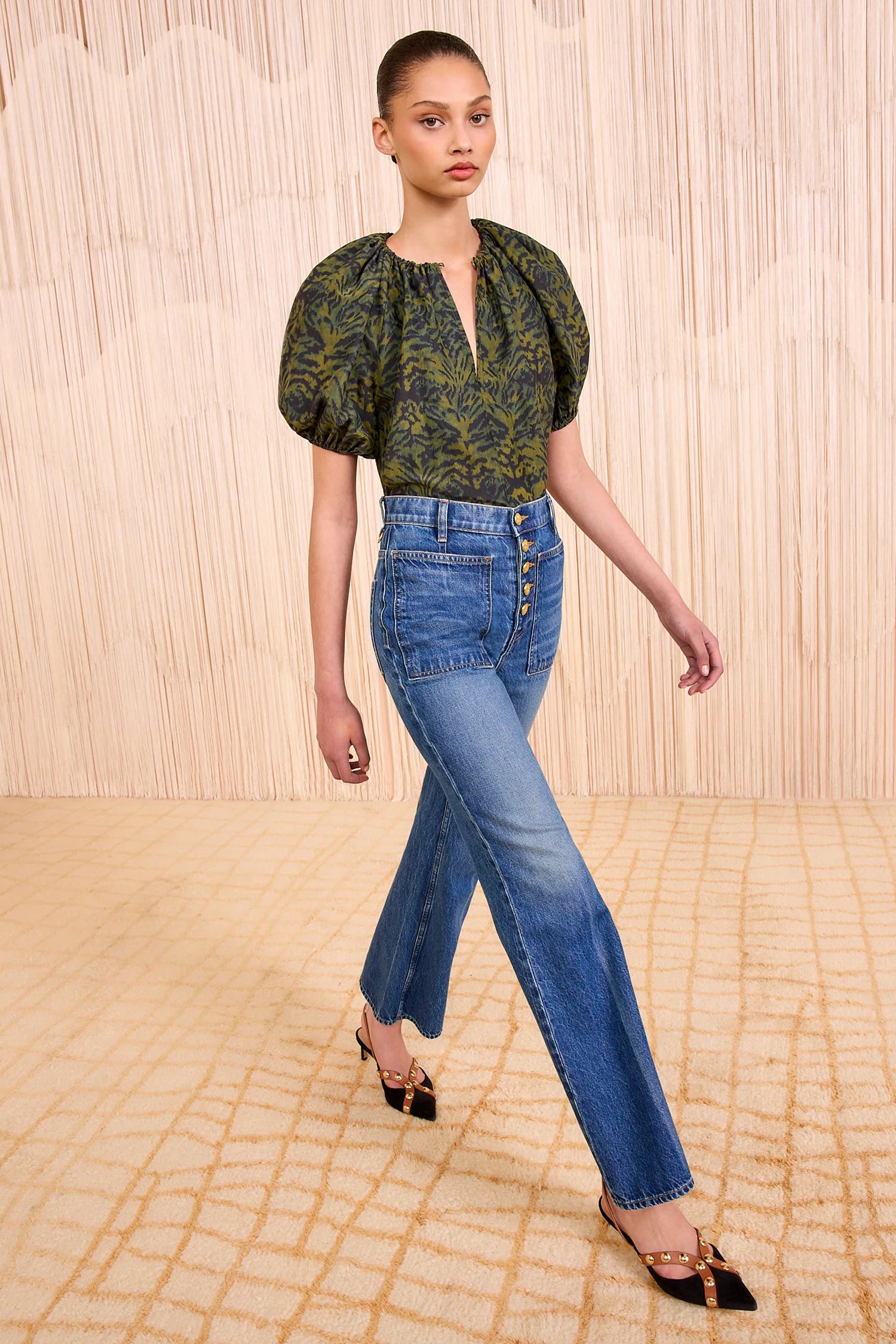 Ul250215 Jasper Print Blouse