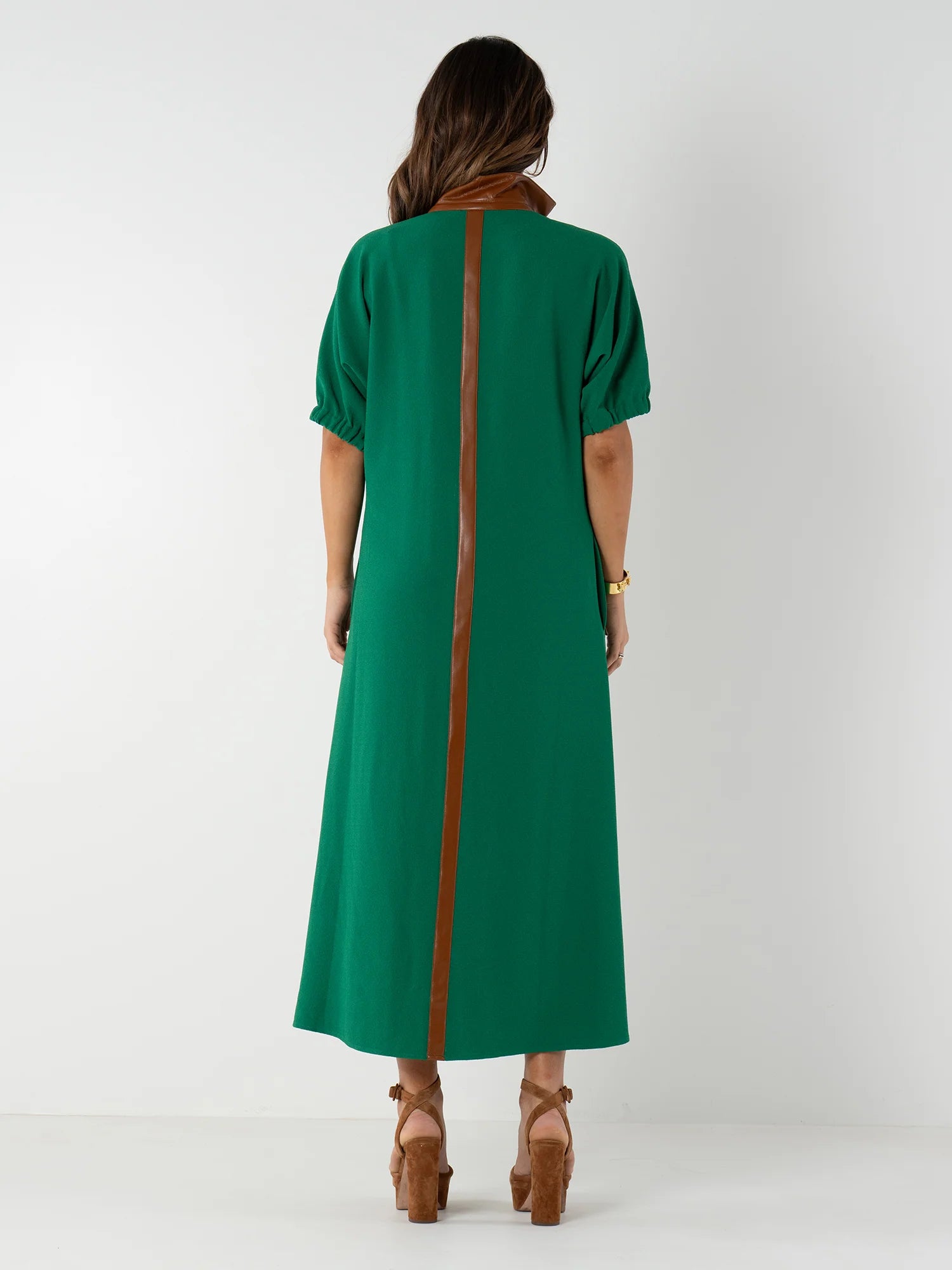 Em424 Green Midi Dress