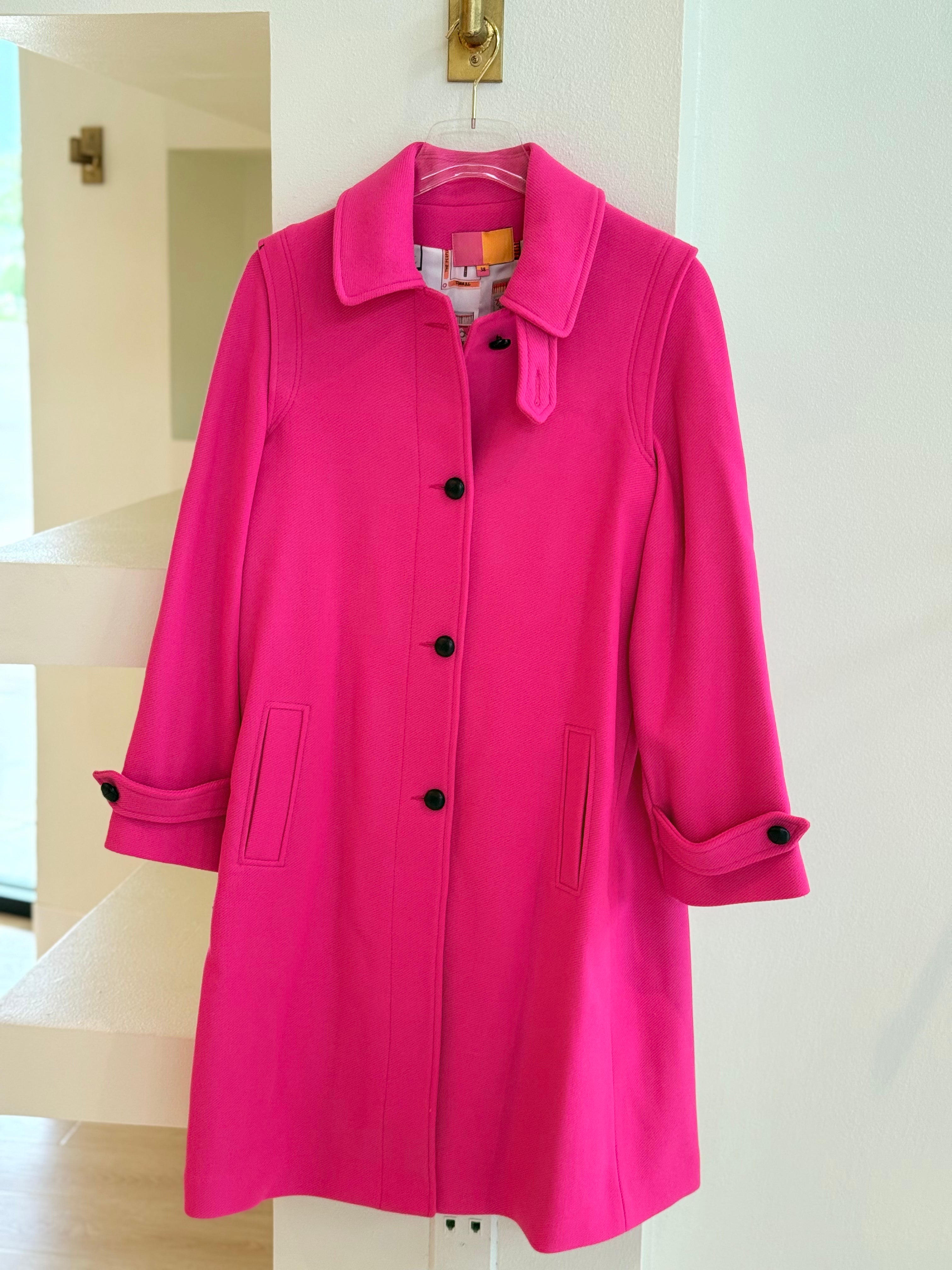 Vi32798 Pink Long Coat