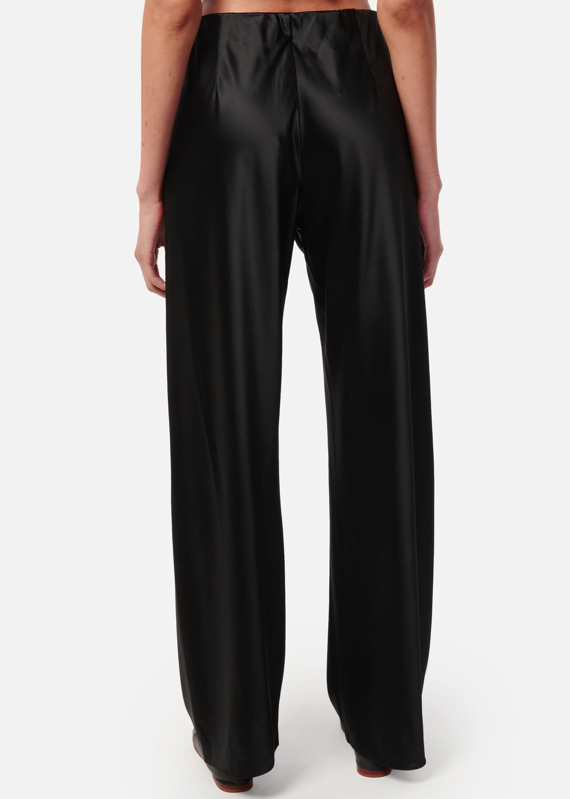 Cap01 Black Satin Pant