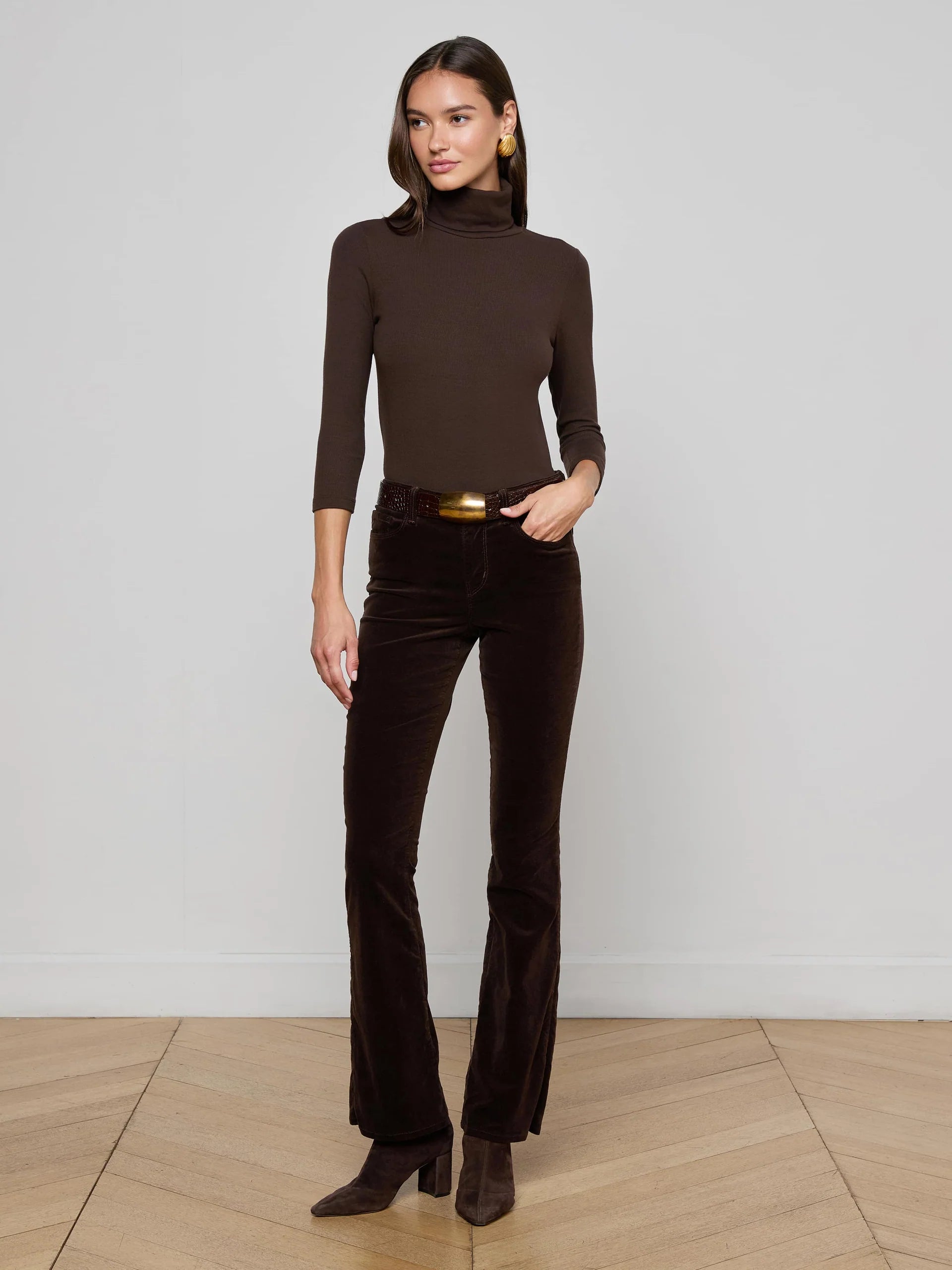 La2698 Chocolate Stevie Velvet Jean