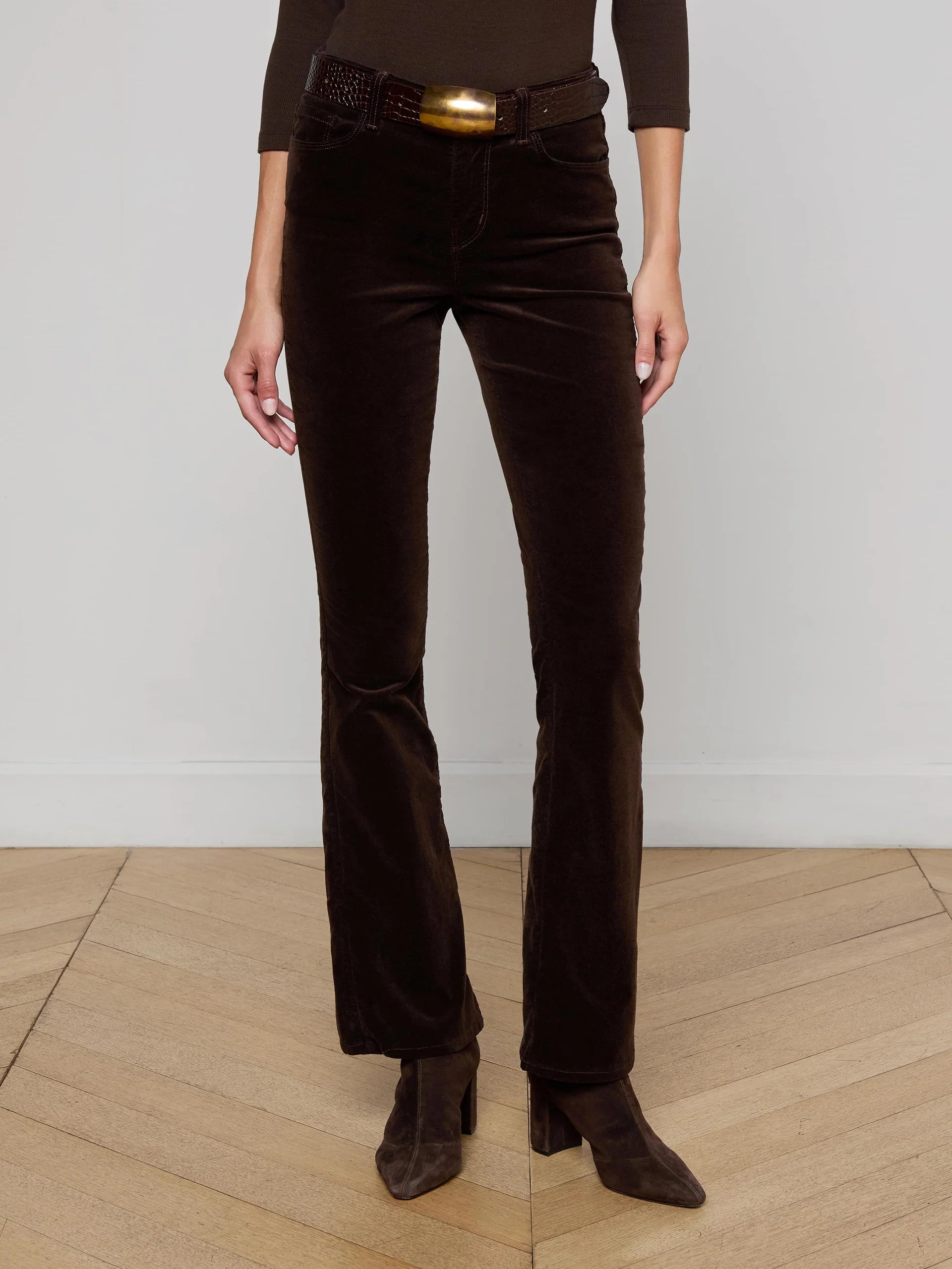 La2698 Chocolate Stevie Velvet Jean