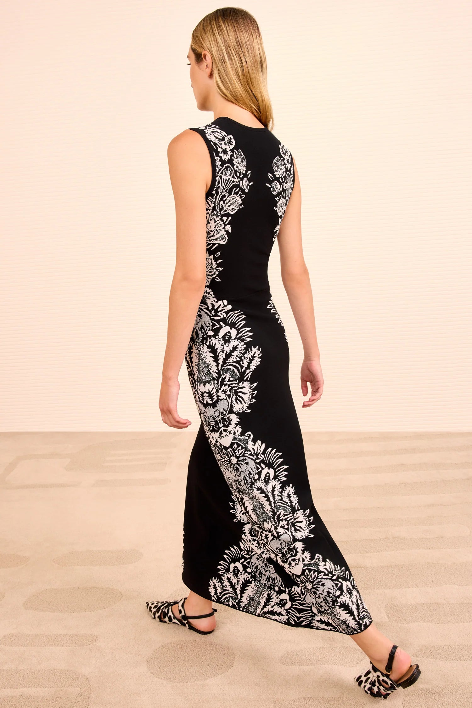 Ul260742 Jacquard Midi Dress